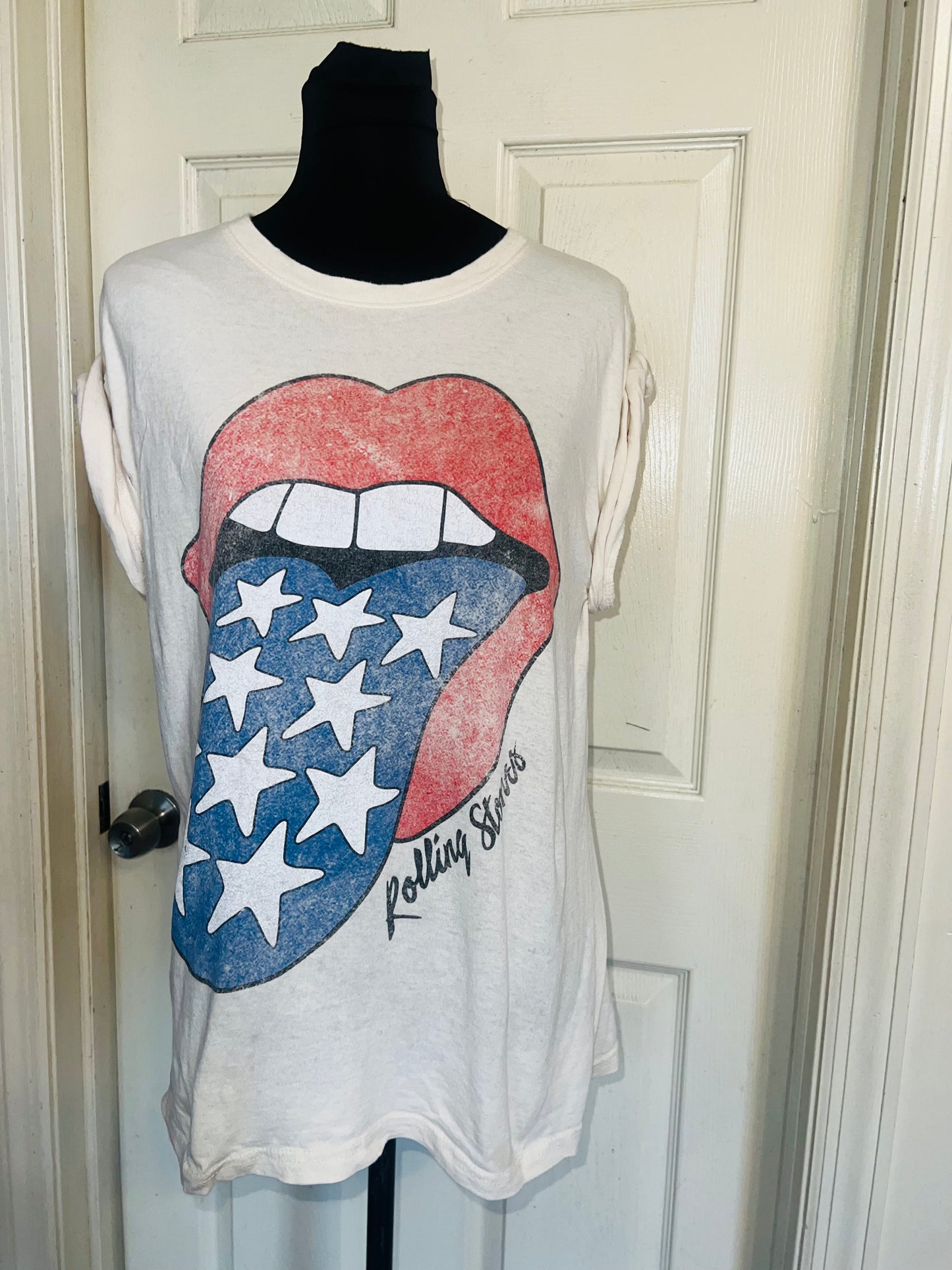 Rolling Stones Oversized Distressed Tee