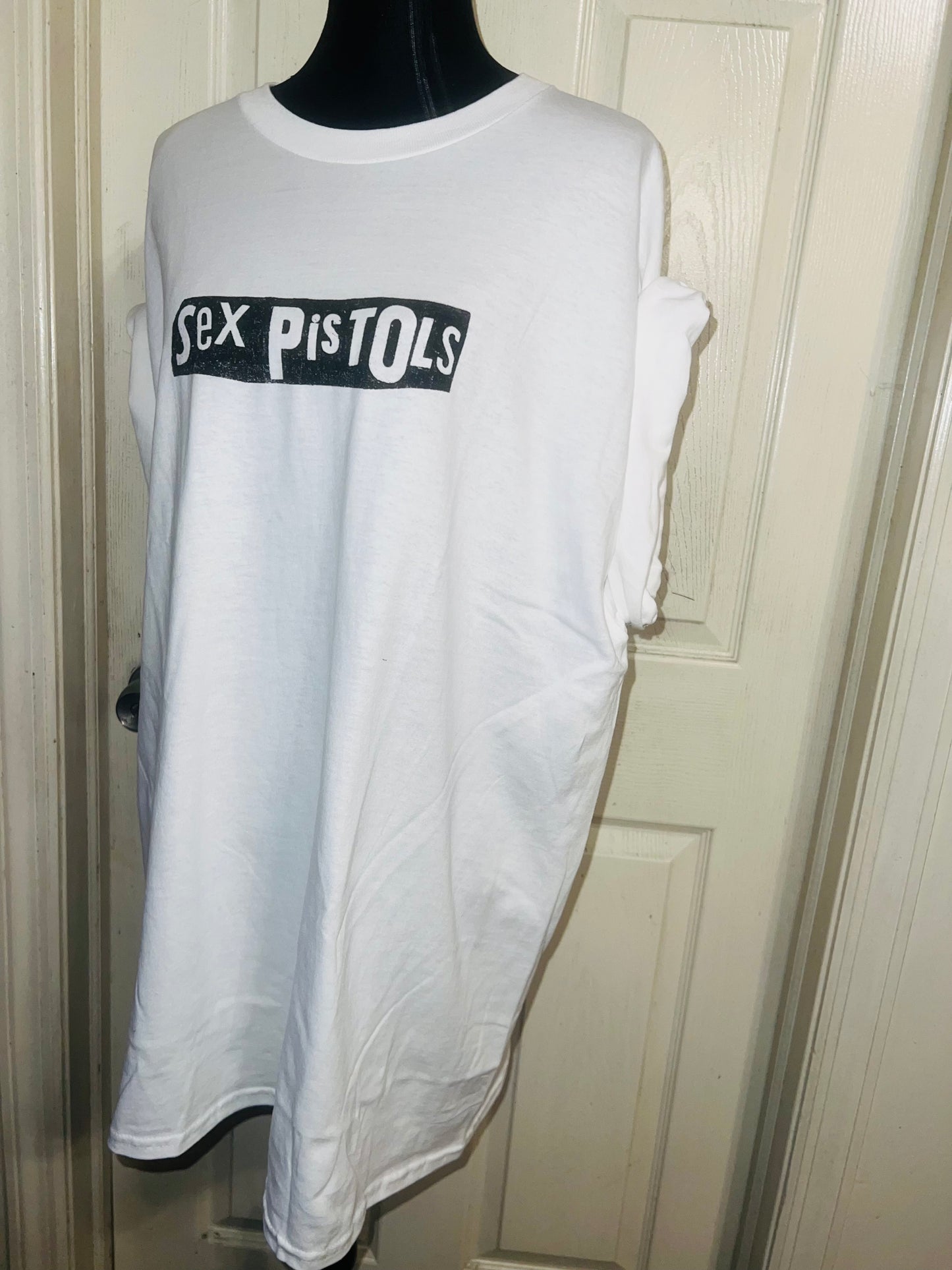 The Sex Pistols Double Sided Oversized Distressed Tee