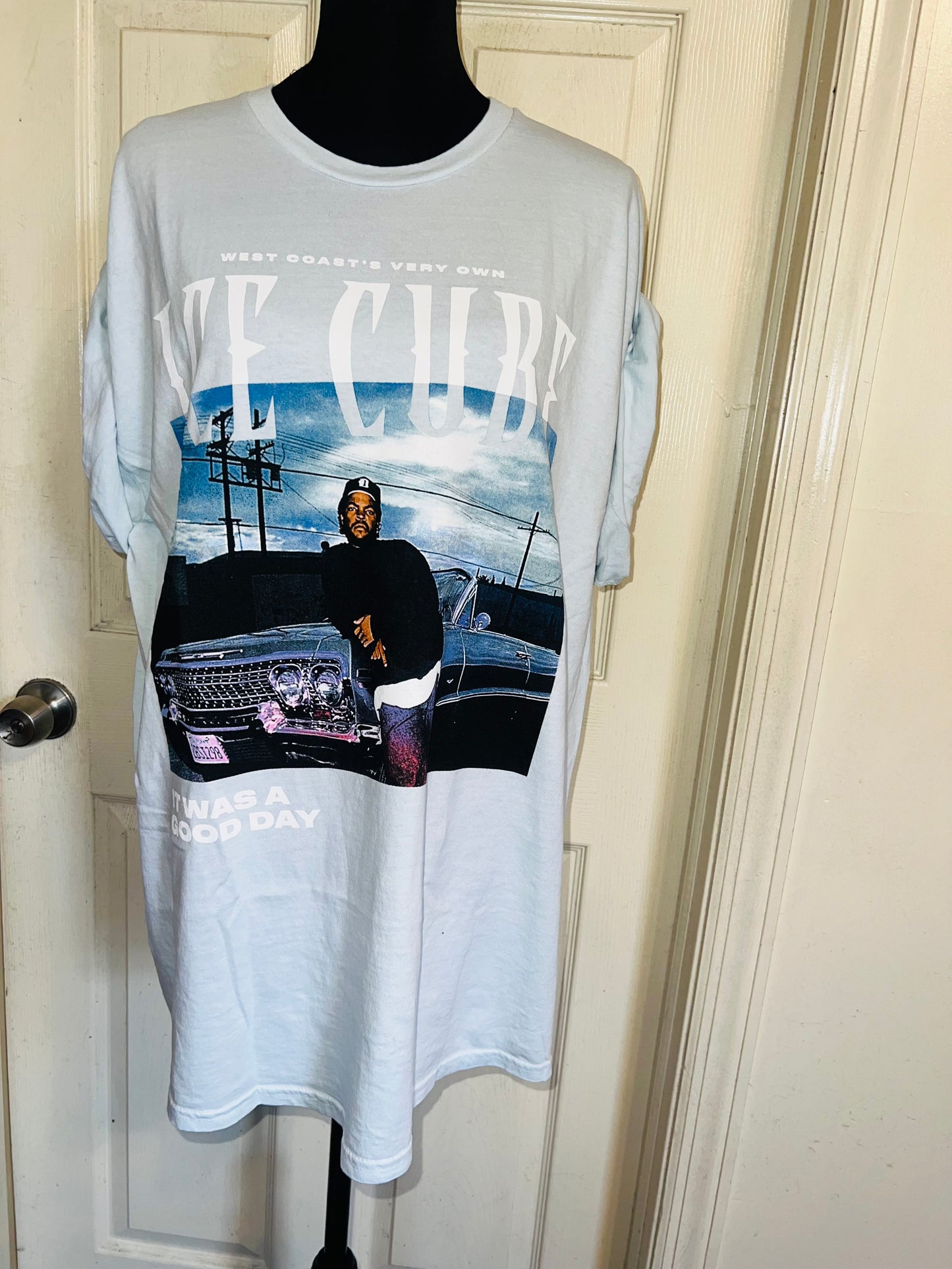 Ice Cube Double Sided Oversized Distressed Tee