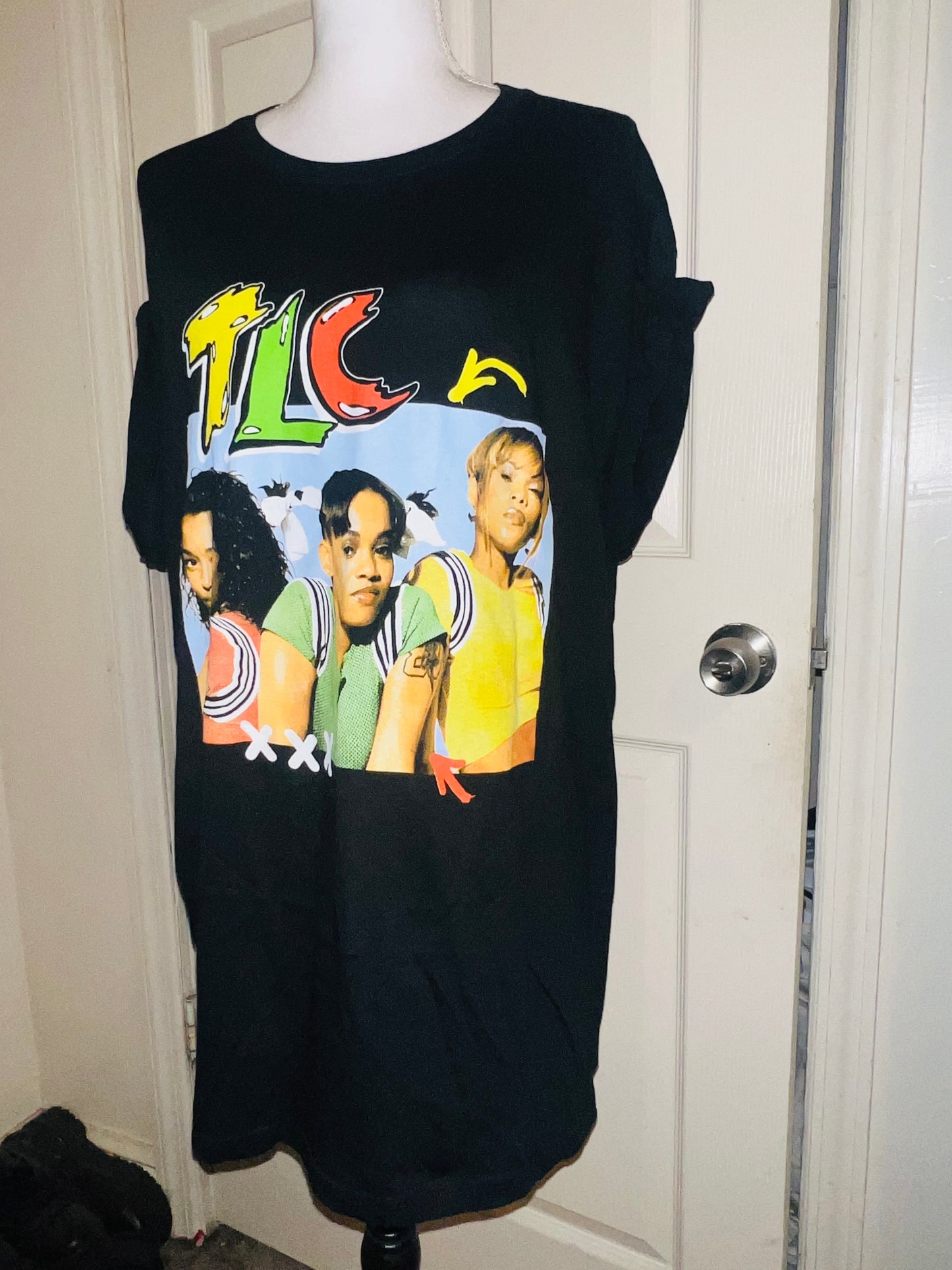 TLC Oversized Distressed Tee
