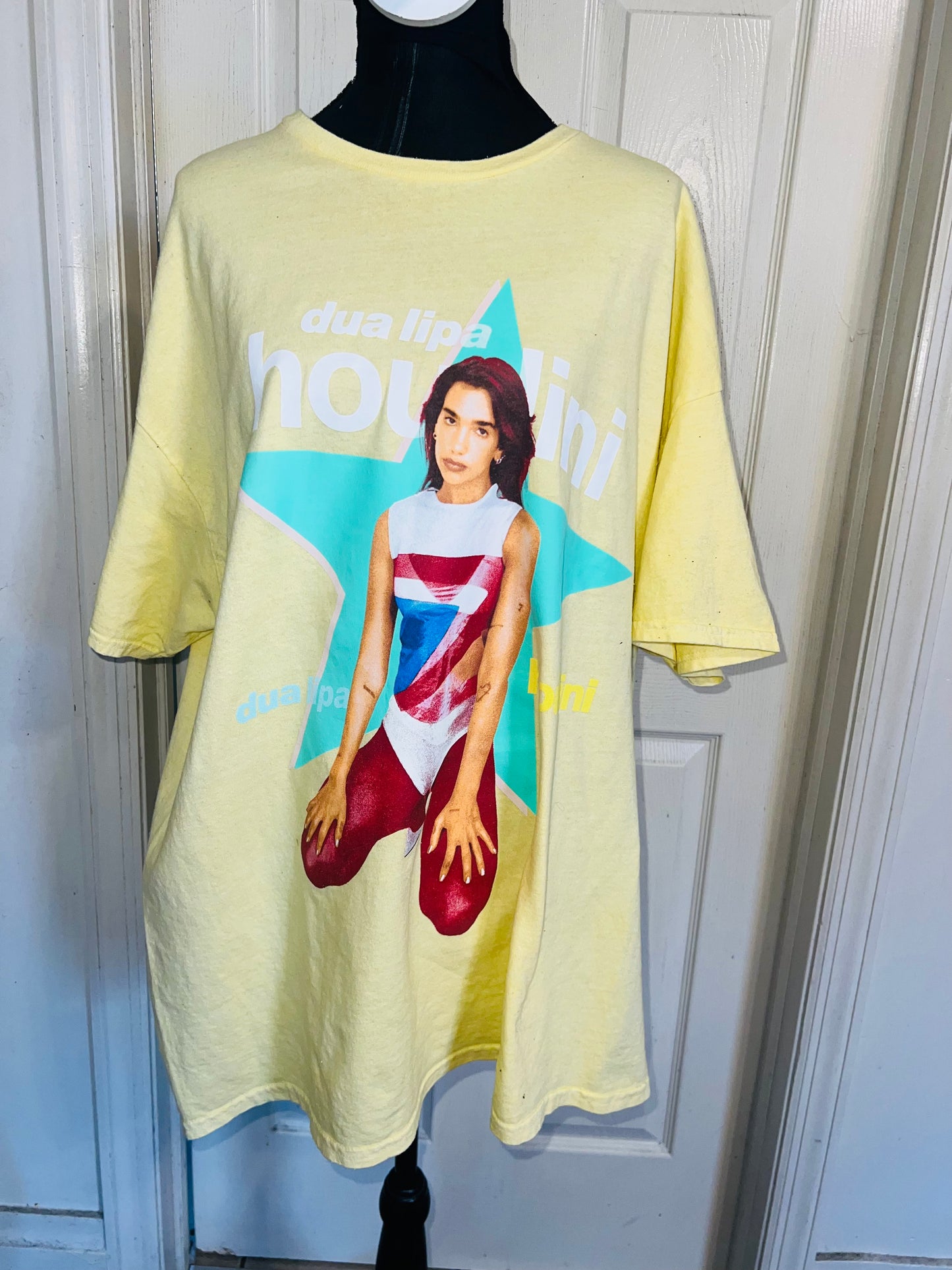 Dua Lipa Oversized Distressed Tee