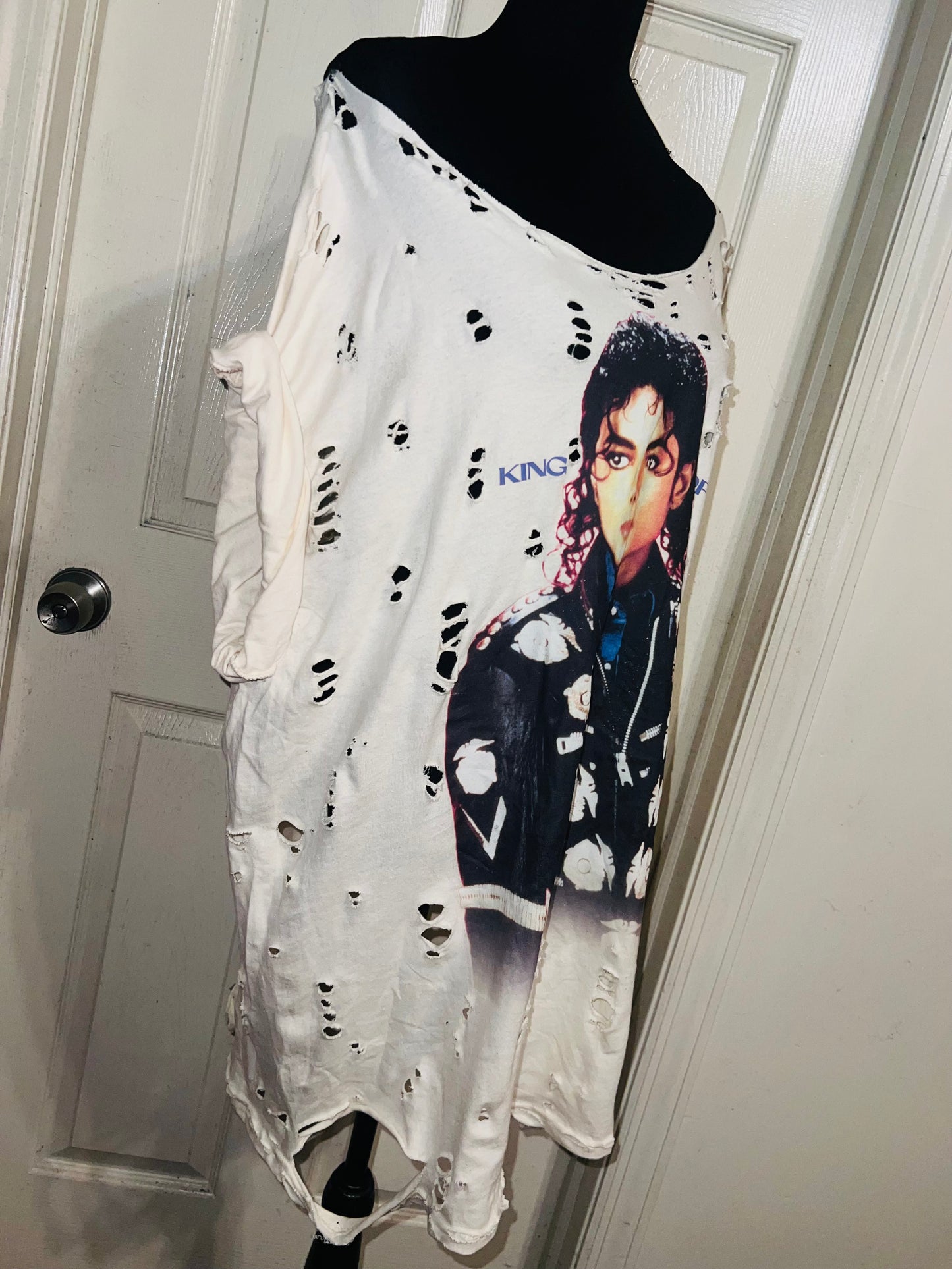 Michael Jackson Oversized Distressed Tee