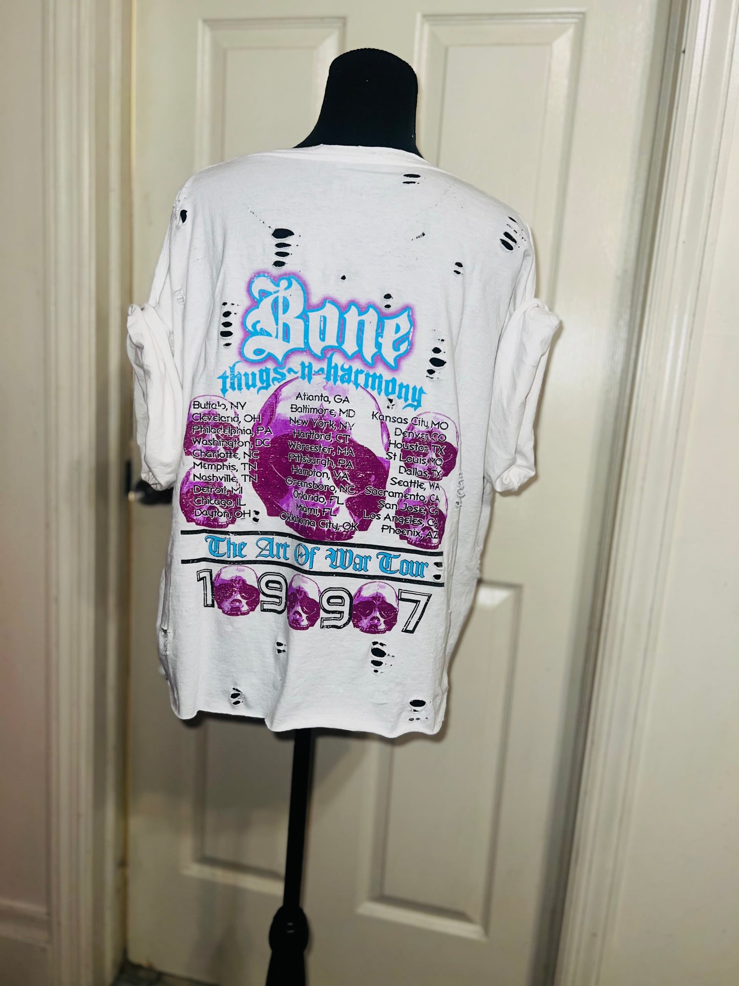 (Copy) Bone Thugs n Harmony Double Sided Oversized Distressed Tee