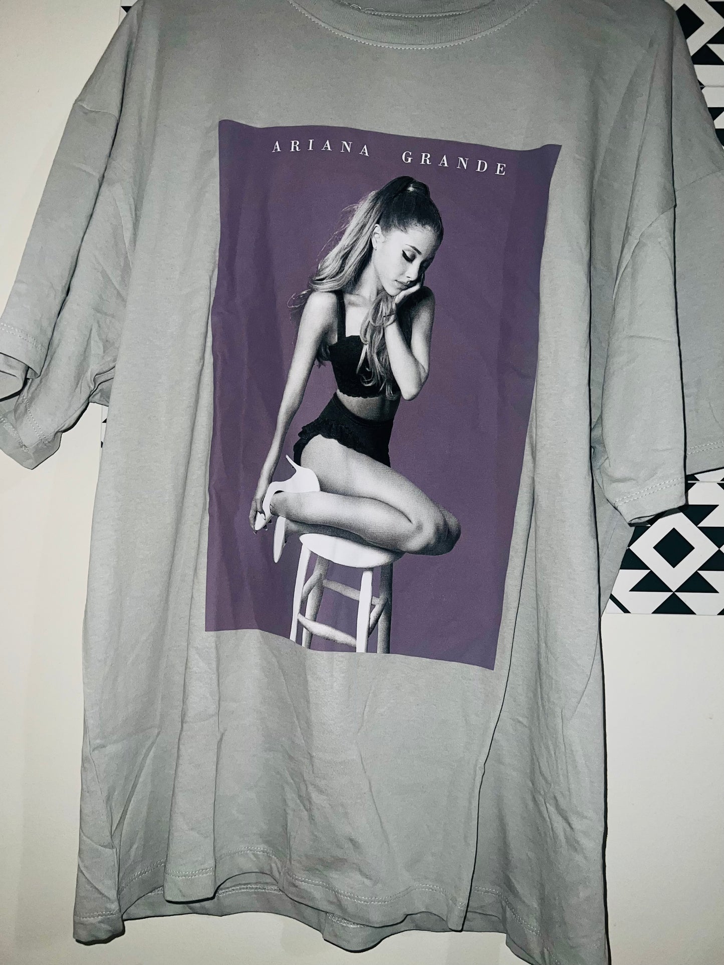 Ariana Grande Oversized Distressed Tee