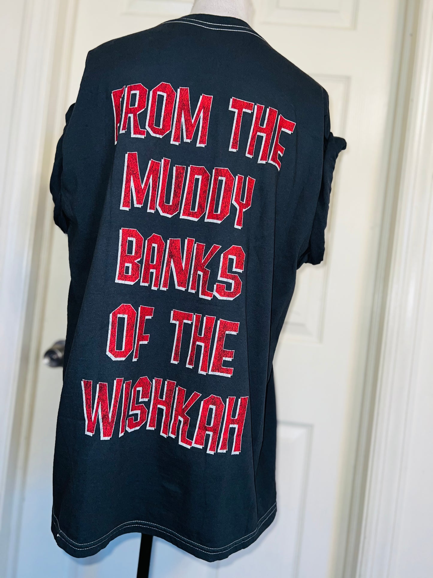Nirvana Double Sided Oversized Distressed Tee