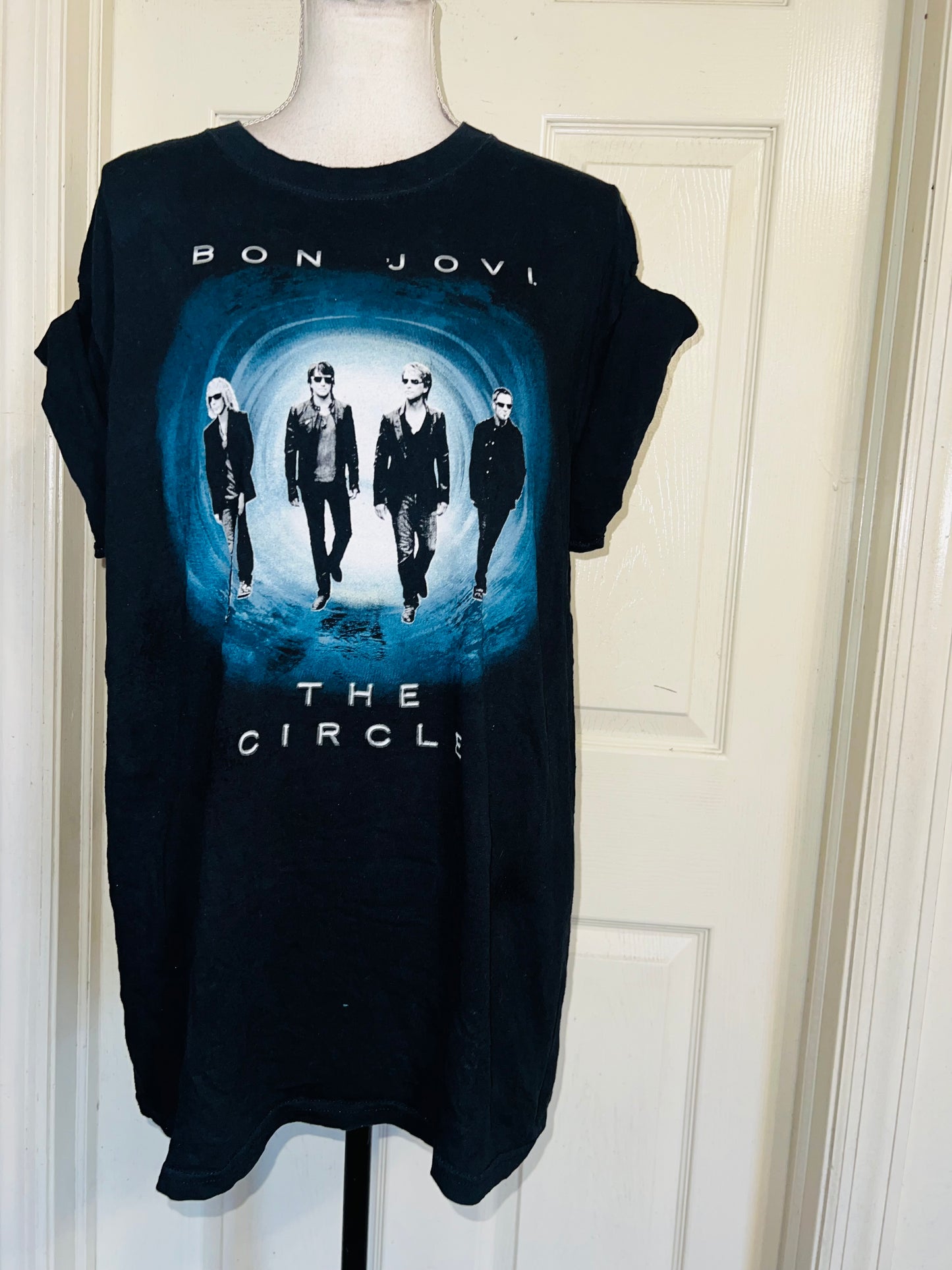Bon Jovi Double Sided Oversized Distressed Tee