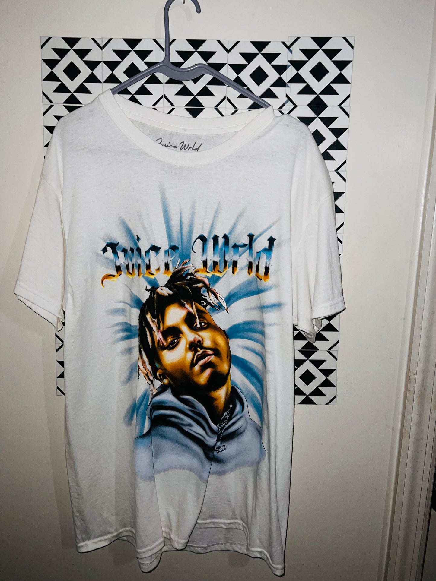Juice Wrld Oversized Distressed Tee