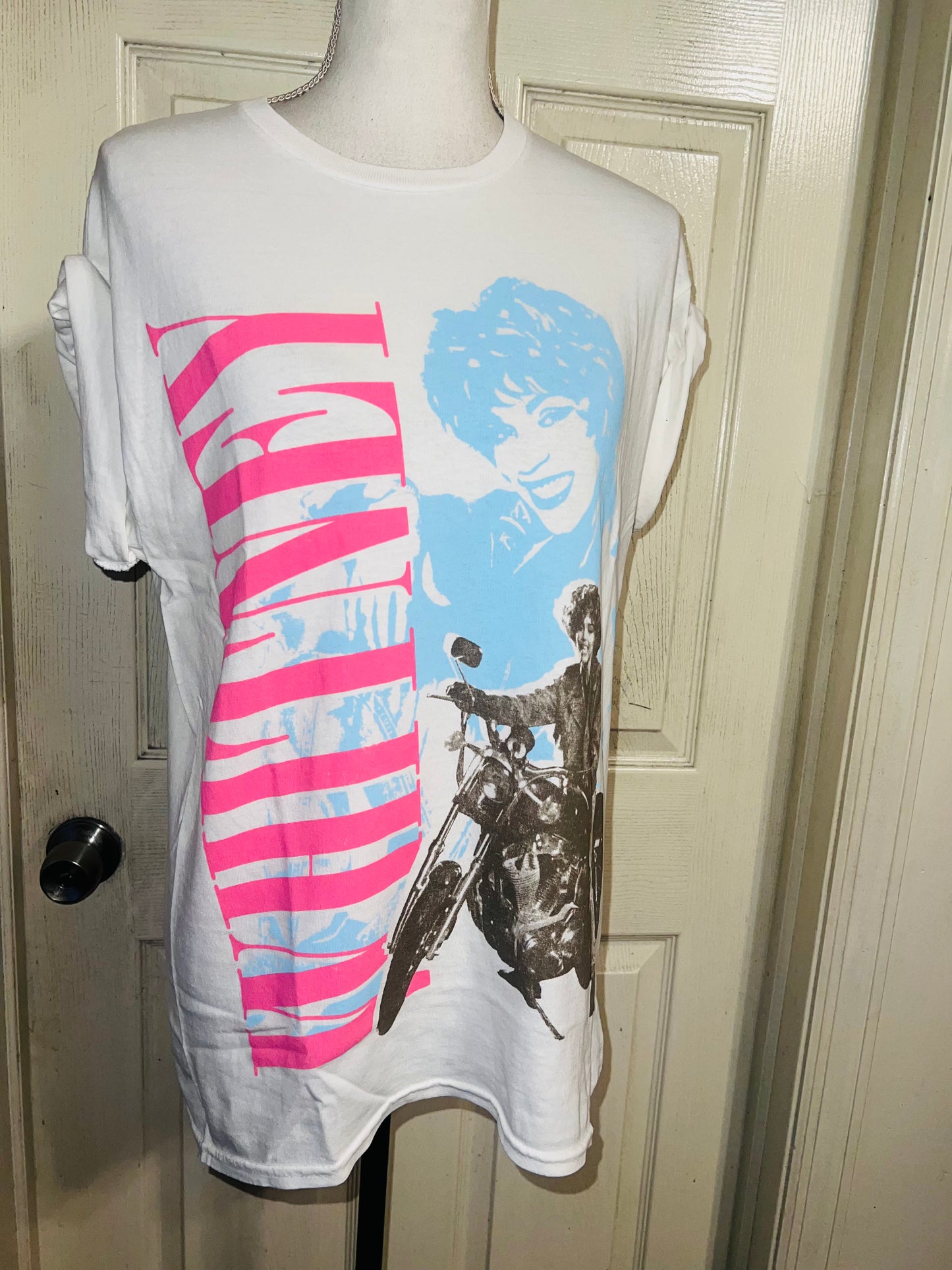 Whitney Houston Oversized Distressed Tee