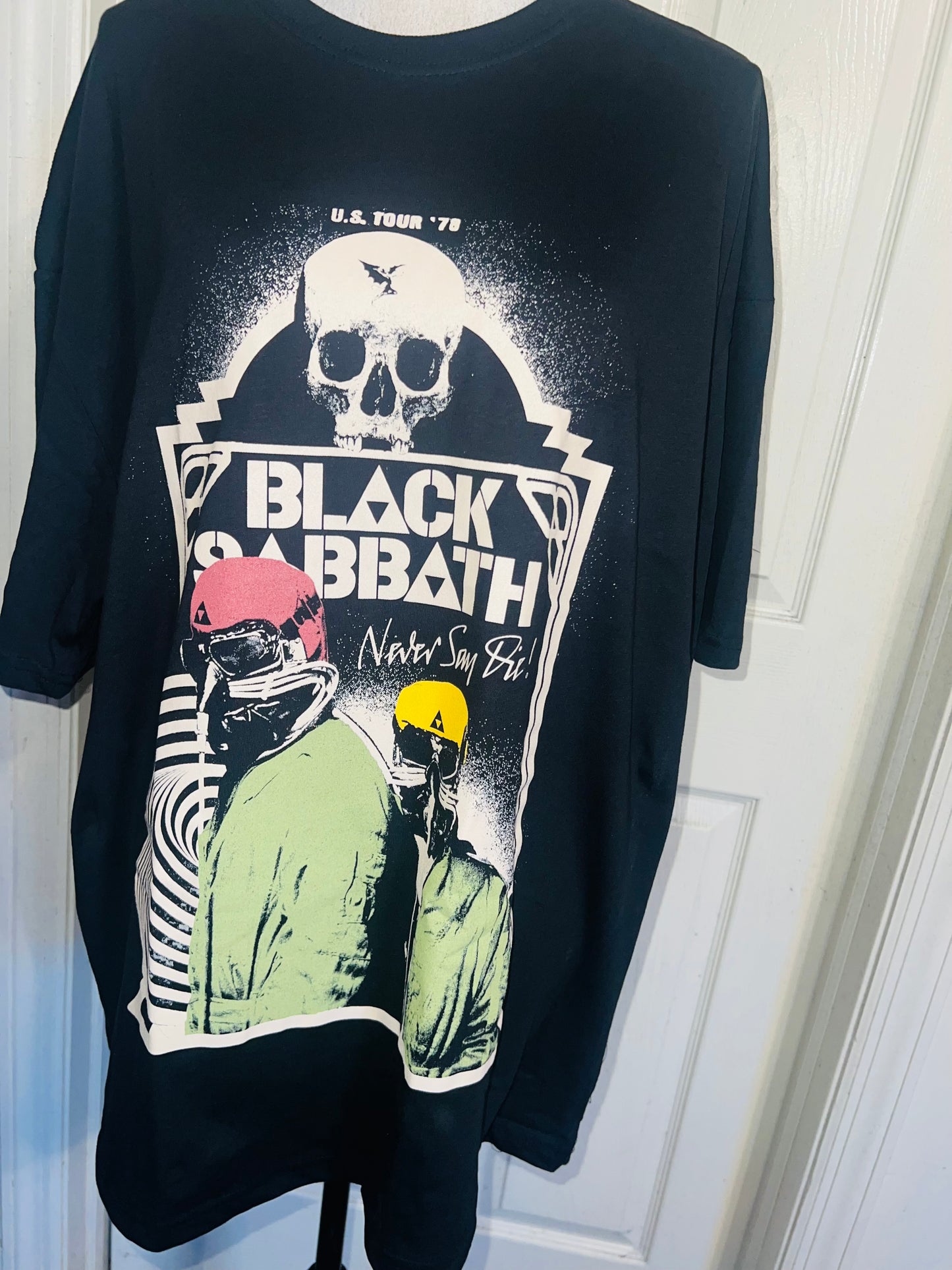 Black Sabbath Oversized Distressed Tee