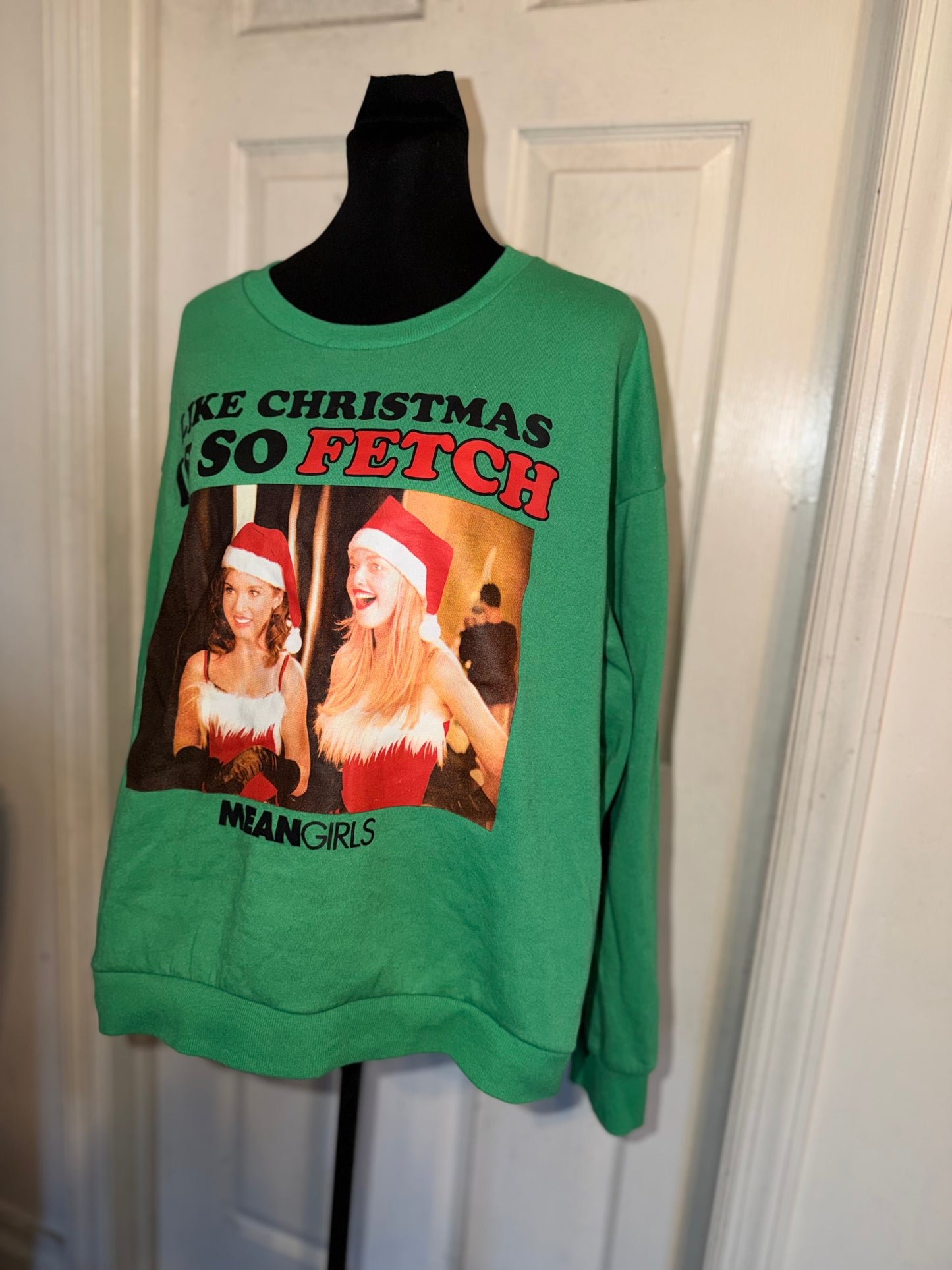 Mean Girls Holiday Oversized Distressed Sweatshirt