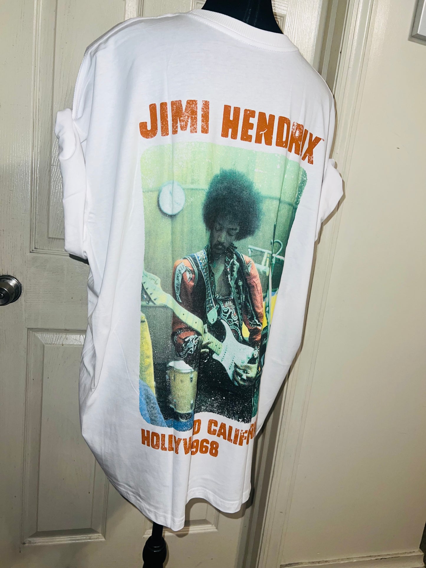 Jimi Hendrix Double Sided Oversized Distressed Tee
