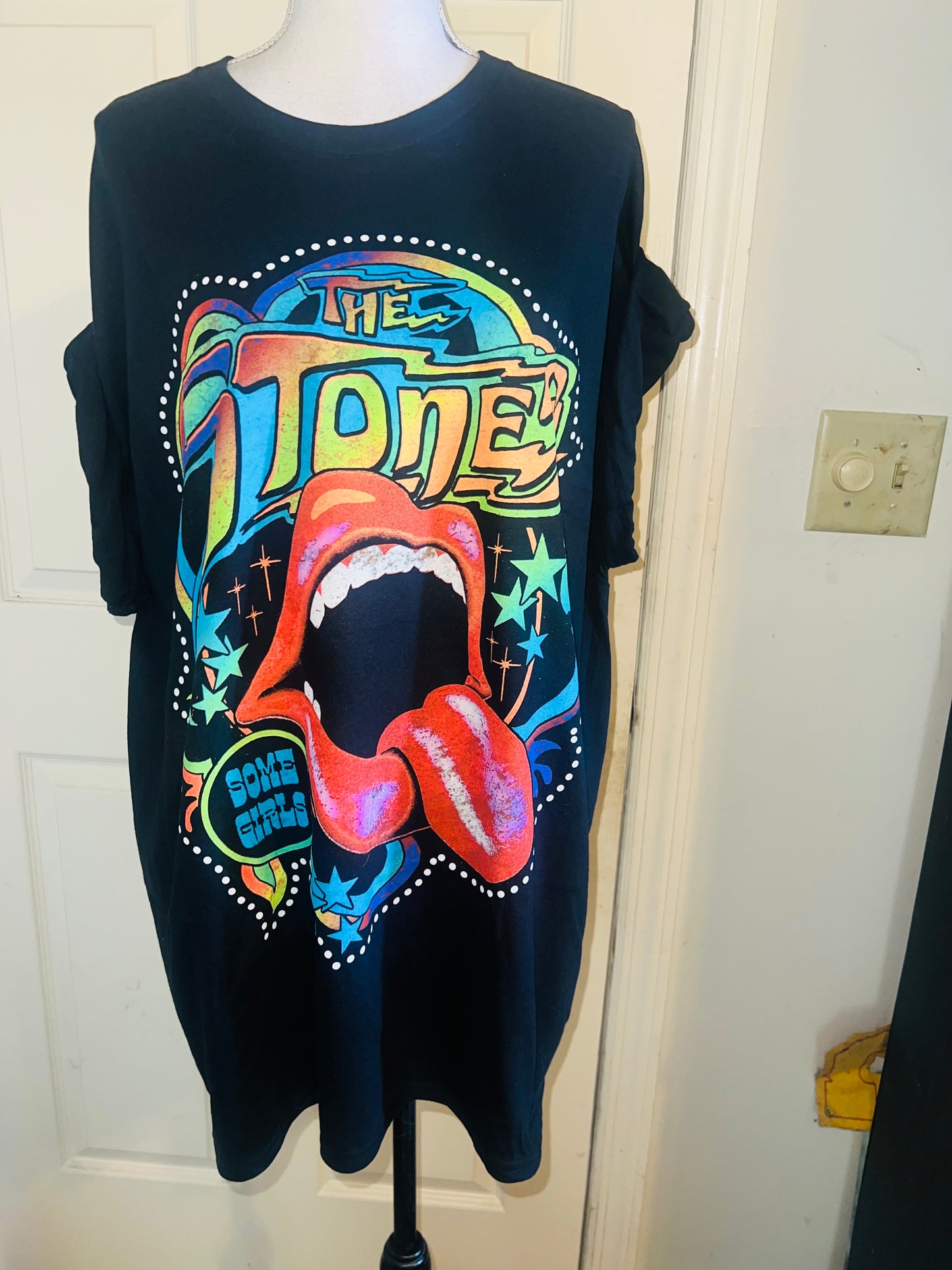 Rolling Stones Oversized Distressed Tee