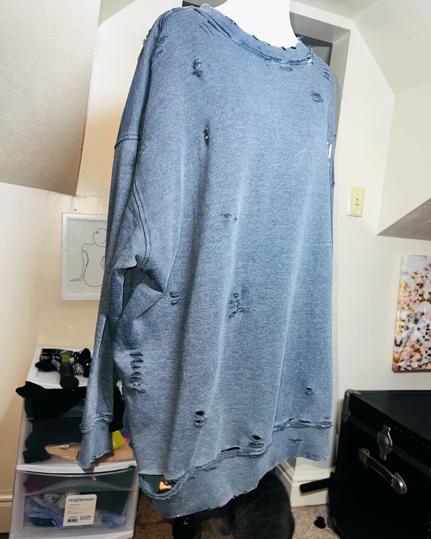 Nirvana Oversized Double Sided Sweatshirt
