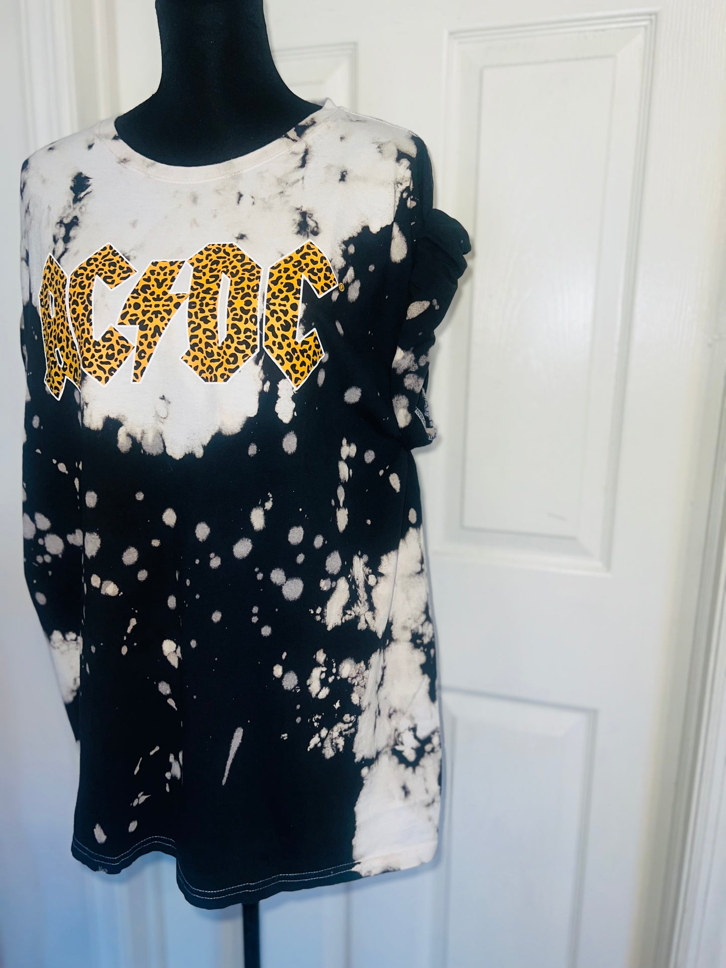 AC/DC Oversized Distressed Tee