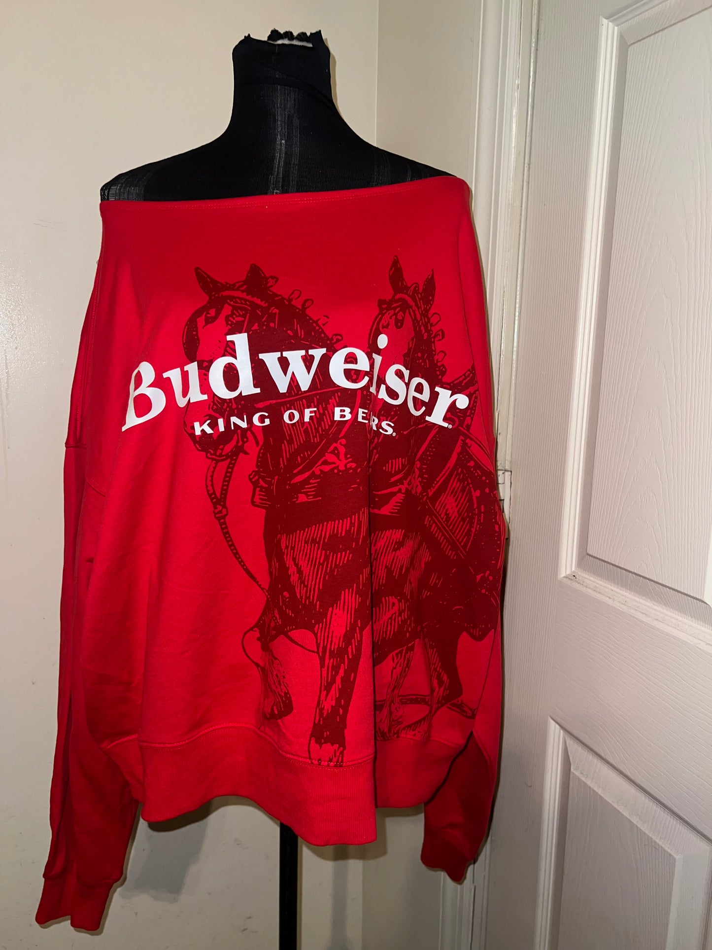 Budweiser Oversized Distressed OFTS Sweatshirt