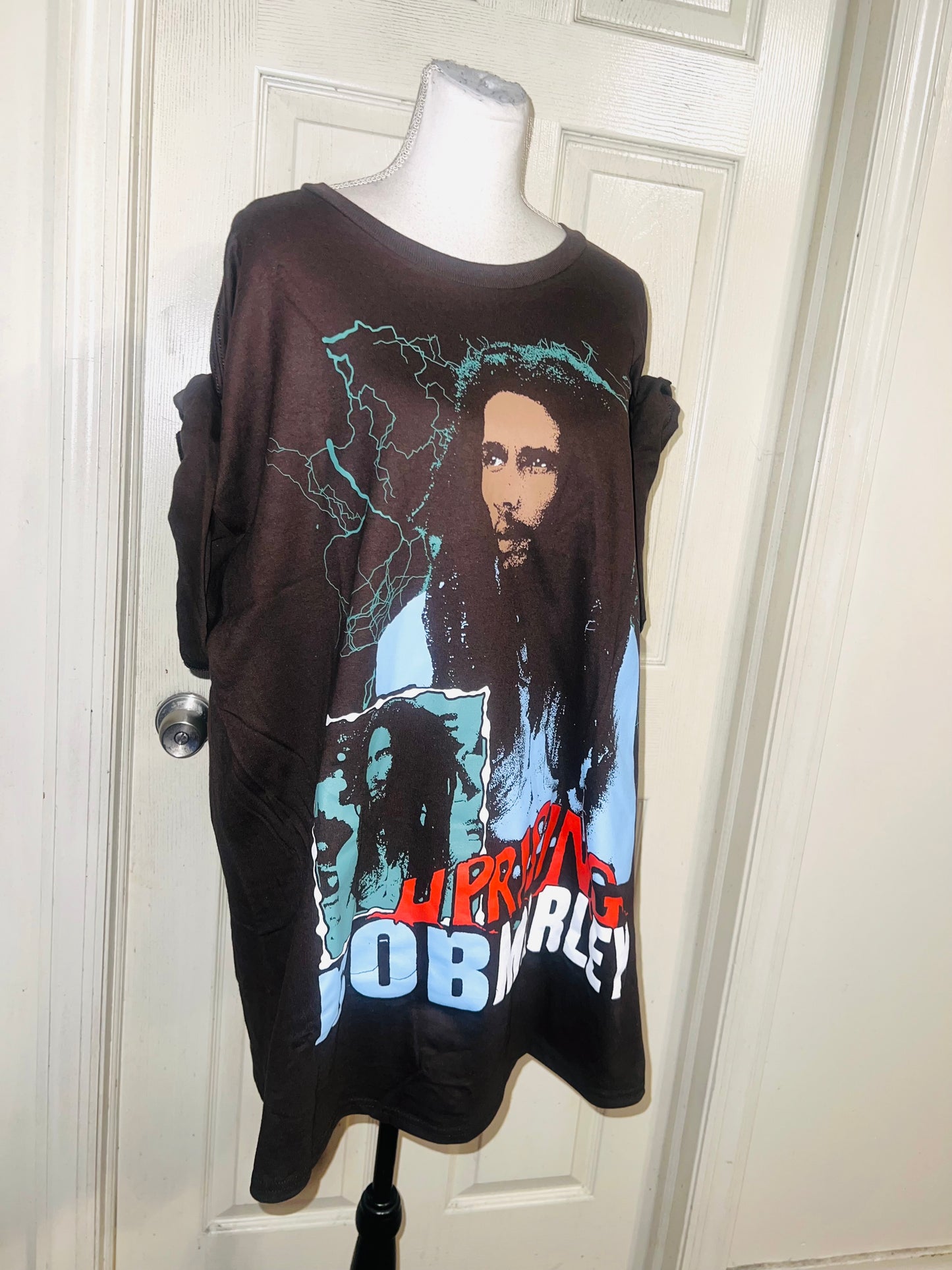Bob Marley Oversized Distressed Tee