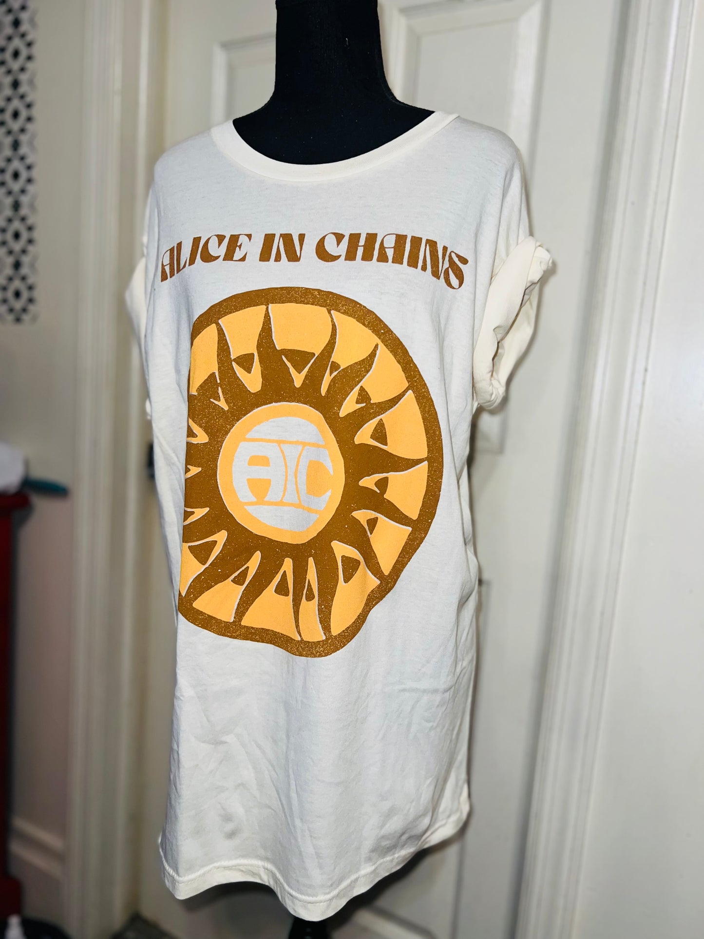 Alice In Chains Oversized Distressed Tee