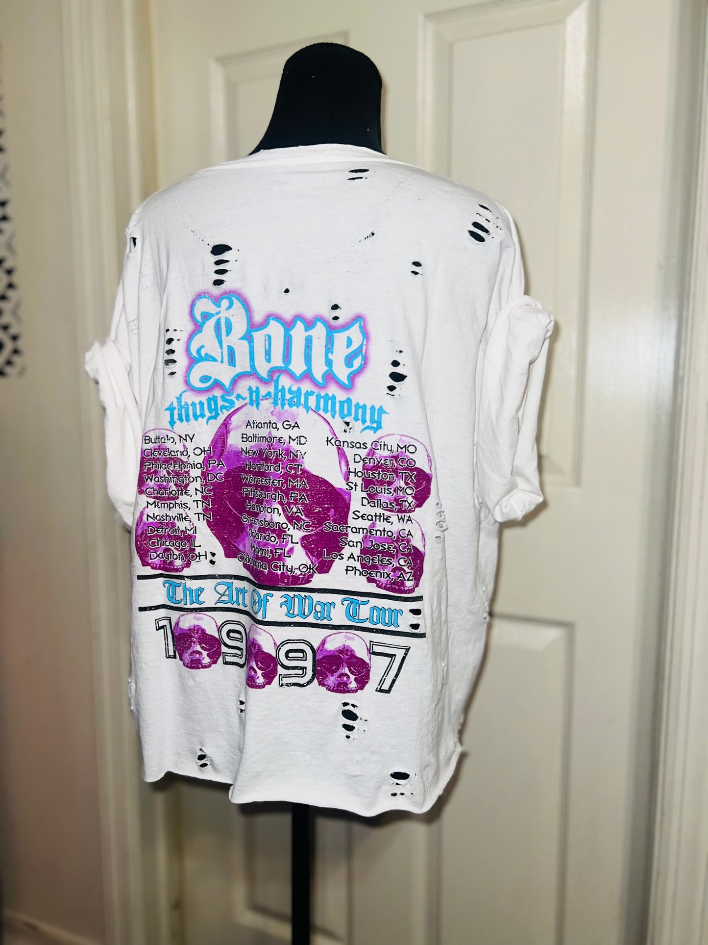 (Copy) Bone Thugs n Harmony Double Sided Oversized Distressed Tee