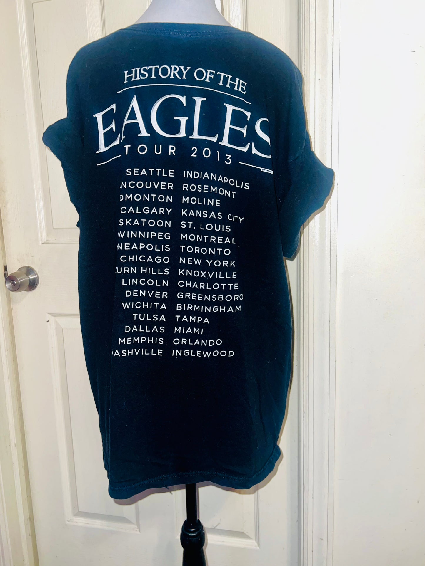 The Eagles 2013 Tour Double Sided Oversized Tee