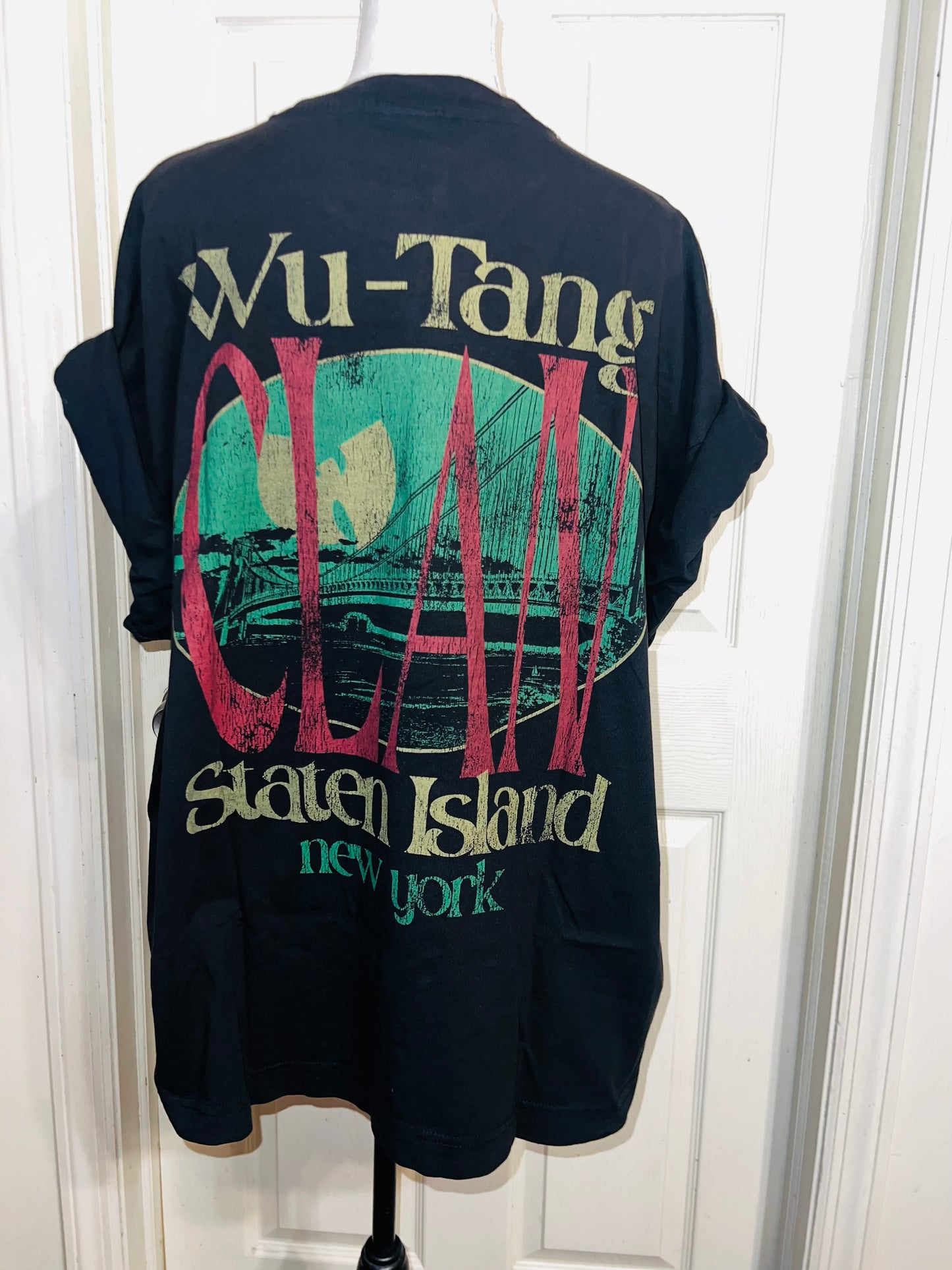 Wu-Tang Clan Double Sided Oversized Distressed Tee
