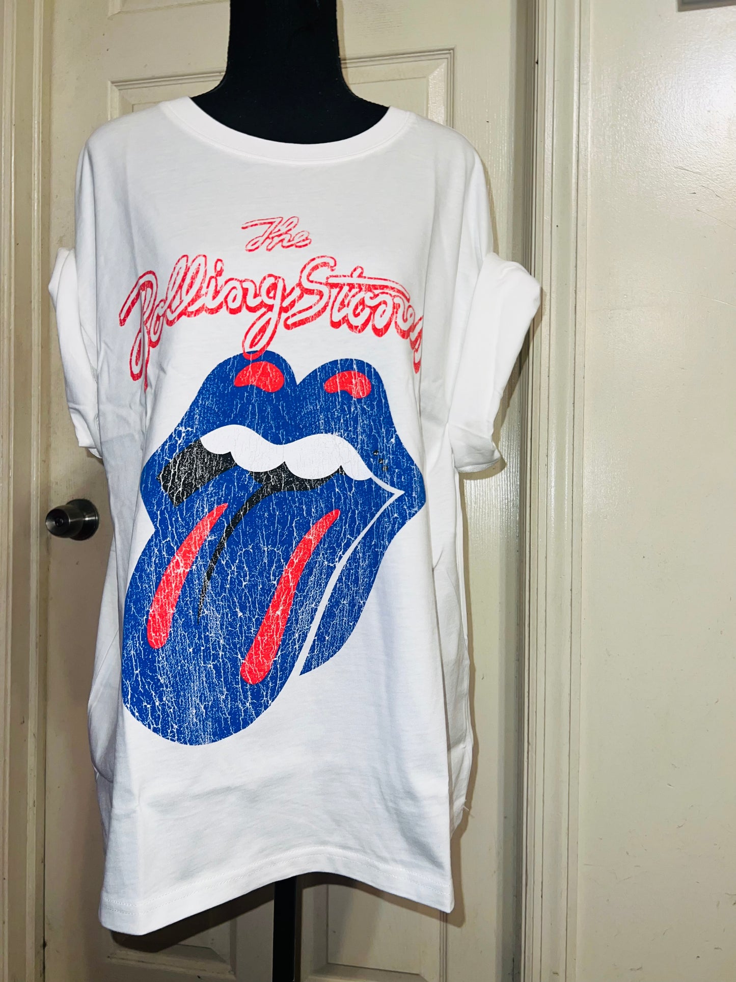 The Rolling Stones Oversized Distressed Tee