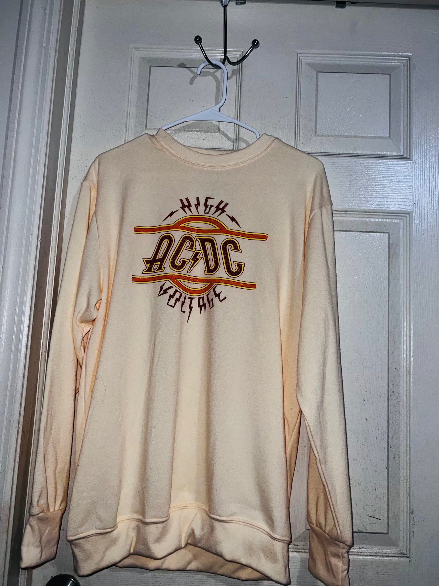 AC/DC Oversized Long Sleeve Shirt/Sweatshirt