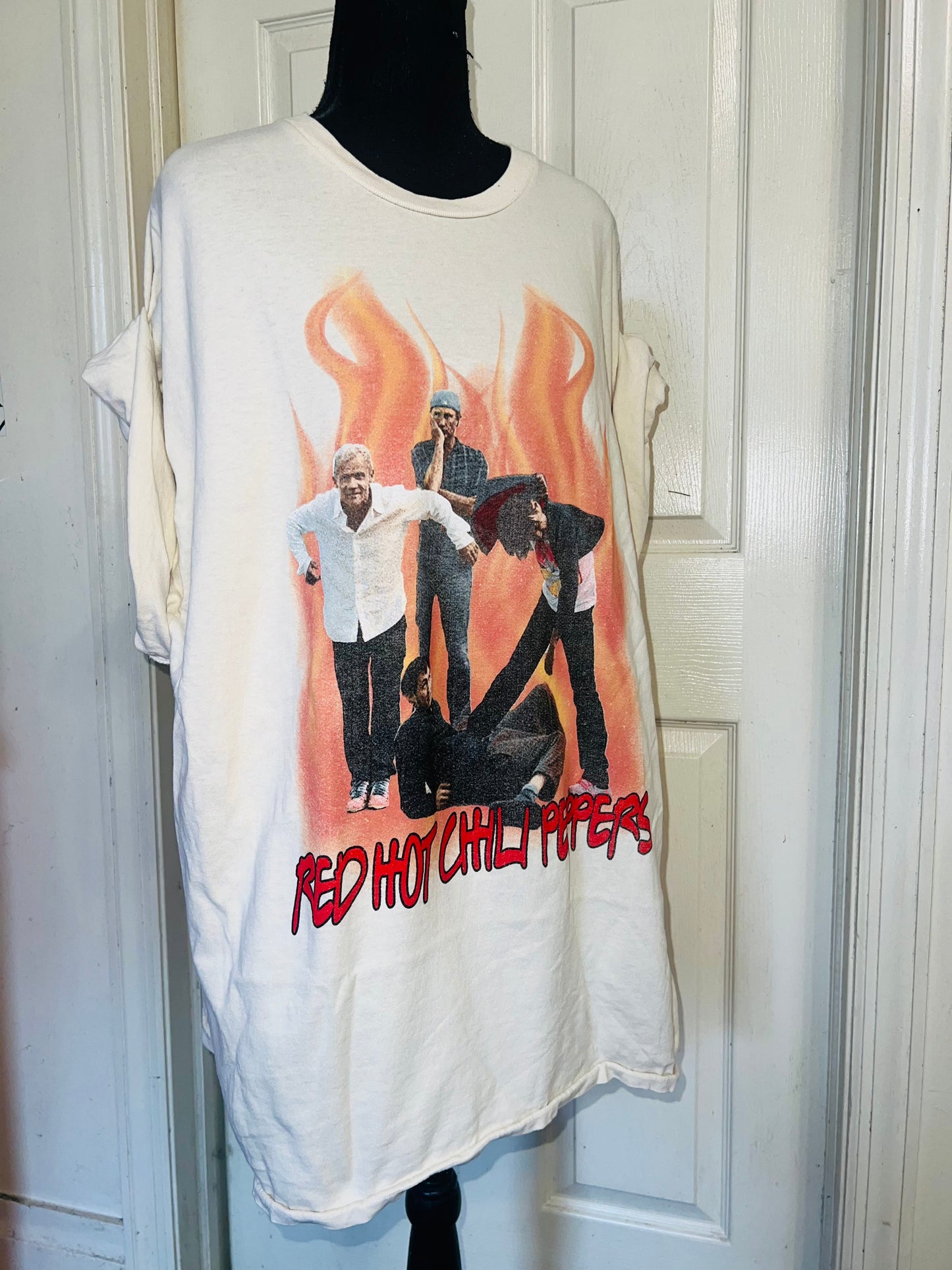 Red Hot Chili Peppers Oversized Distressed Tee