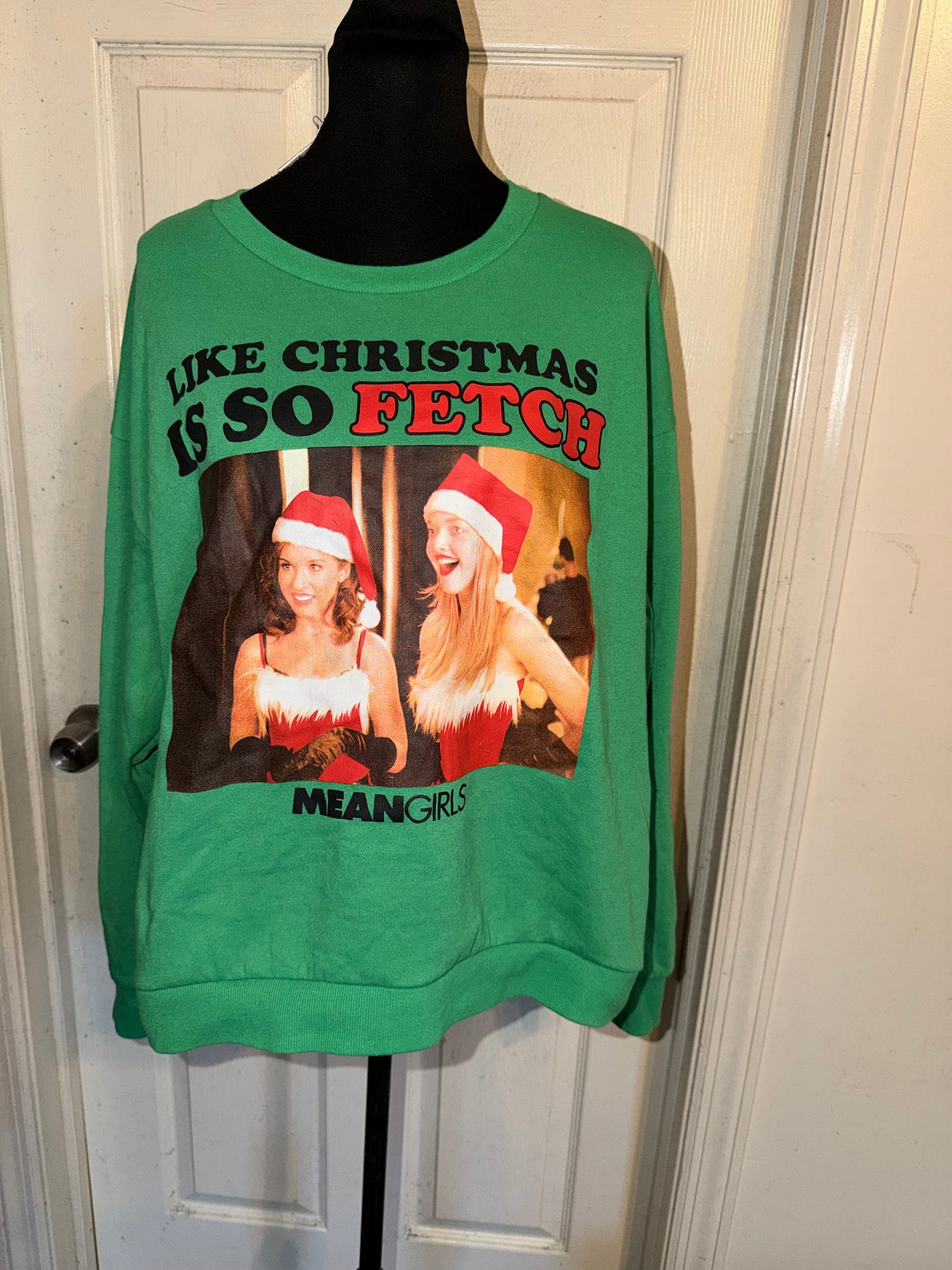 Mean Girls Holiday Oversized Distressed Sweatshirt