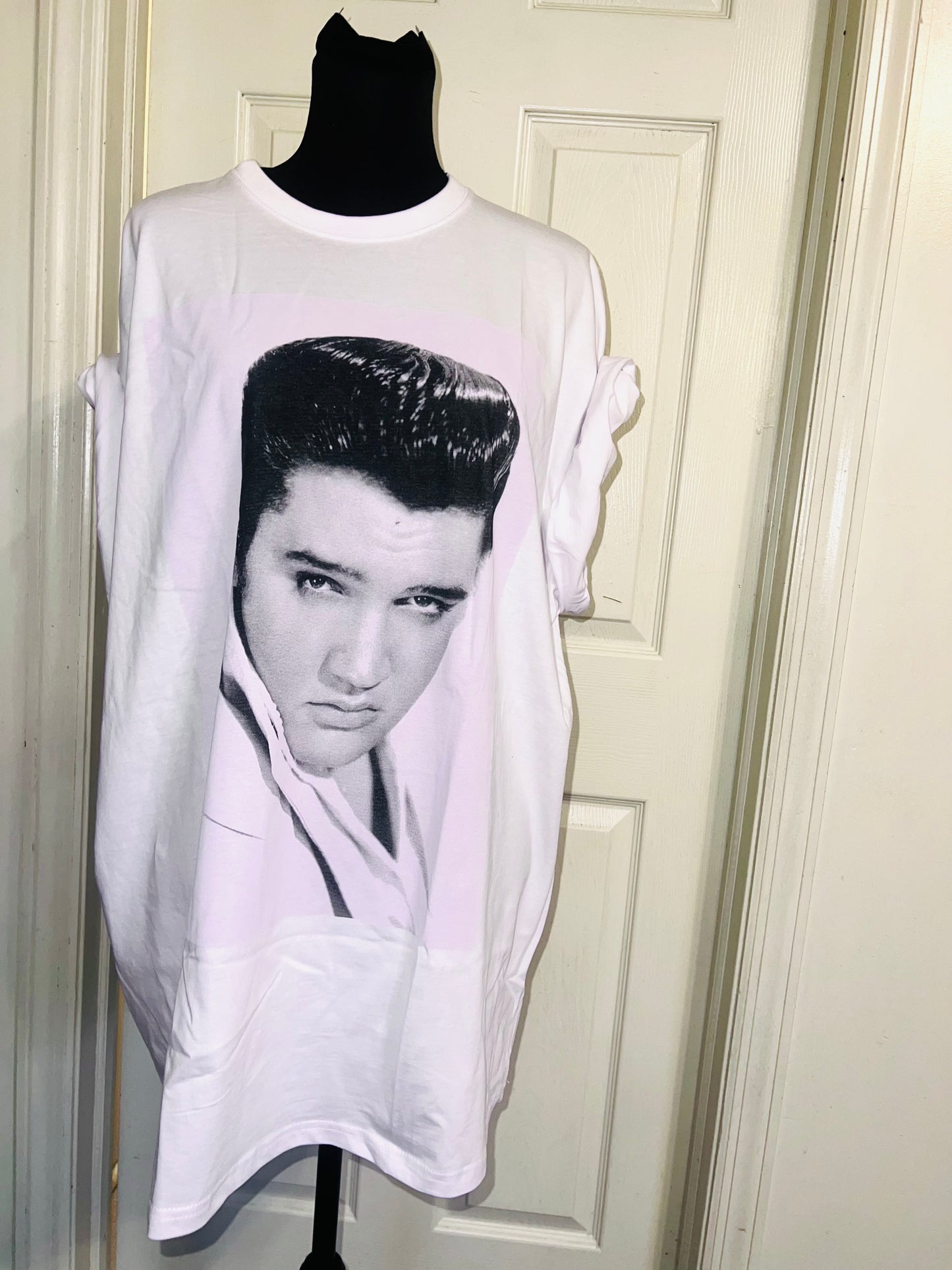 Elvis Oversized Distressed Tee