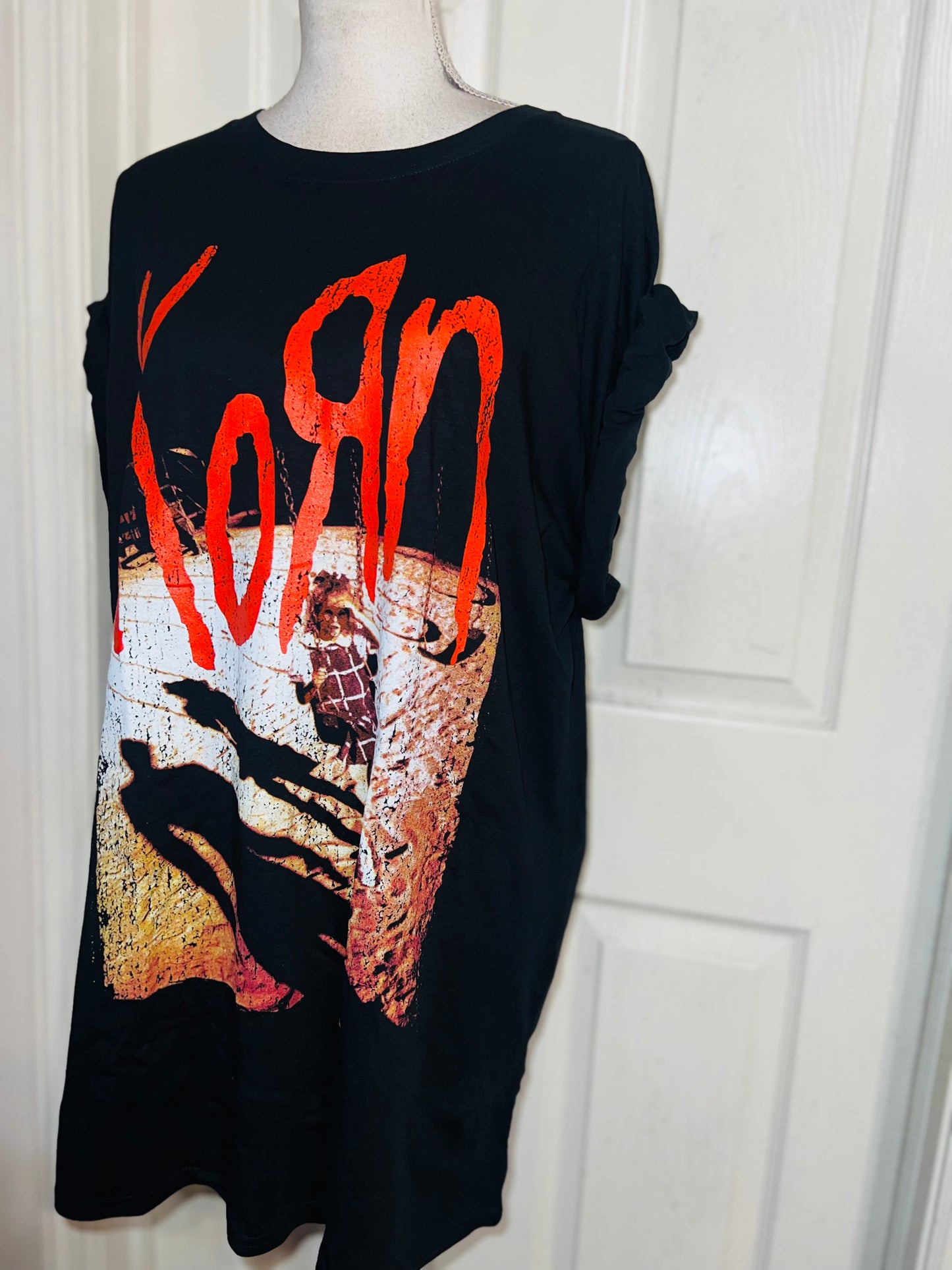 Korn Oversized Distressed Tee