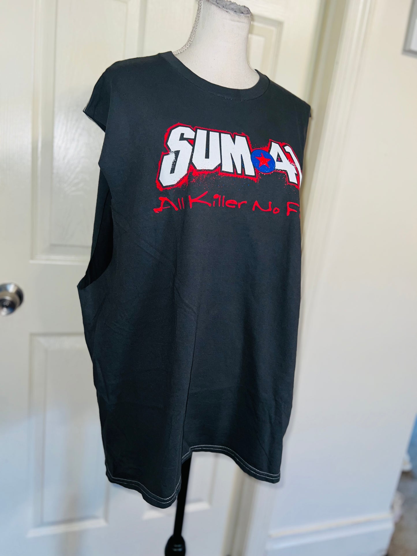Sum 41 Double Sided Oversized Distressed Tank