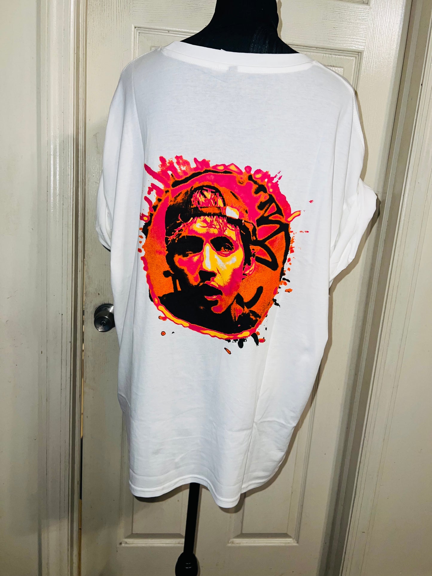 Rush Double Sided Oversized Distressed Tee