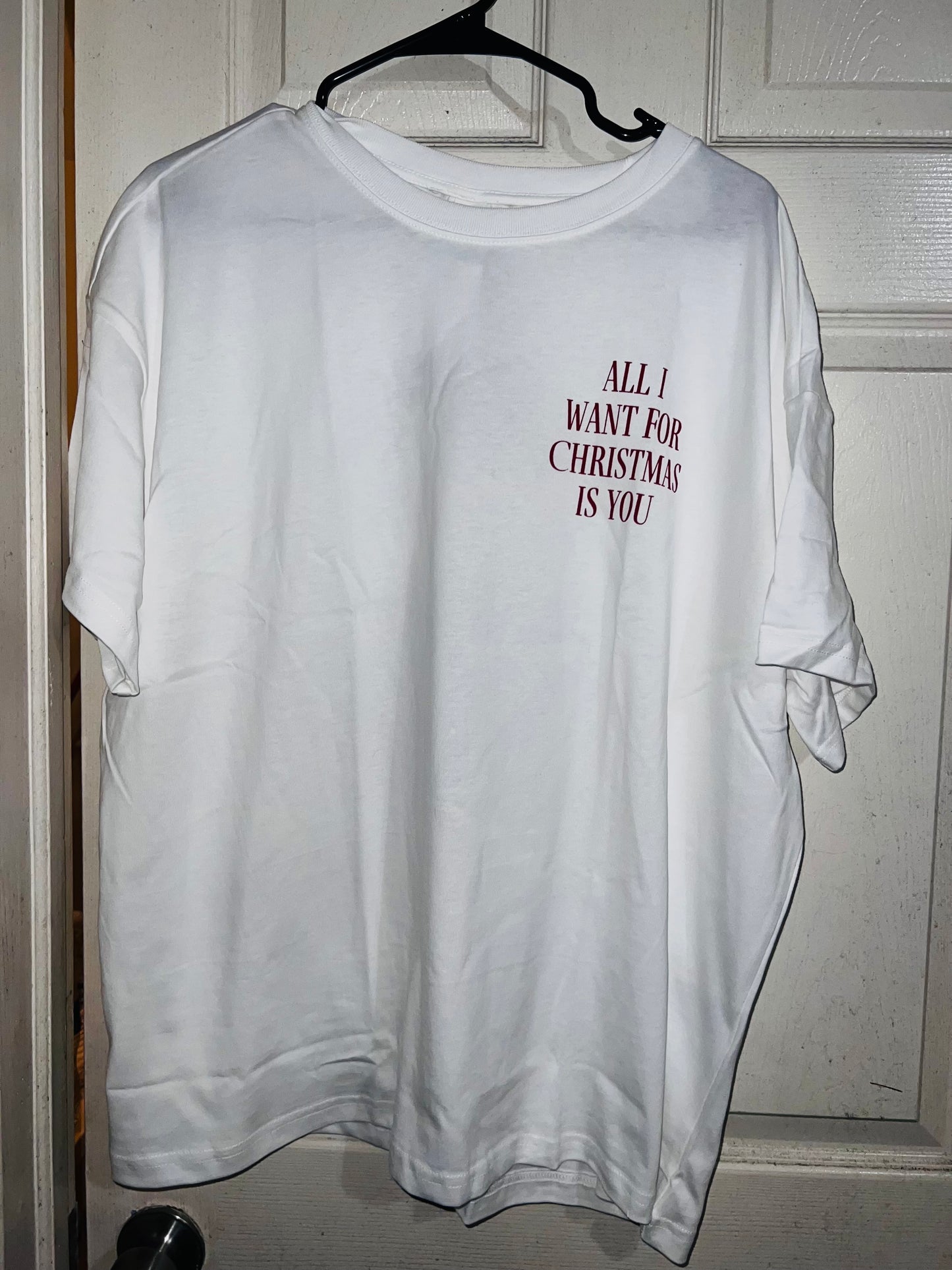 Mariah Carey Christmas Double Sided Distressed Tee