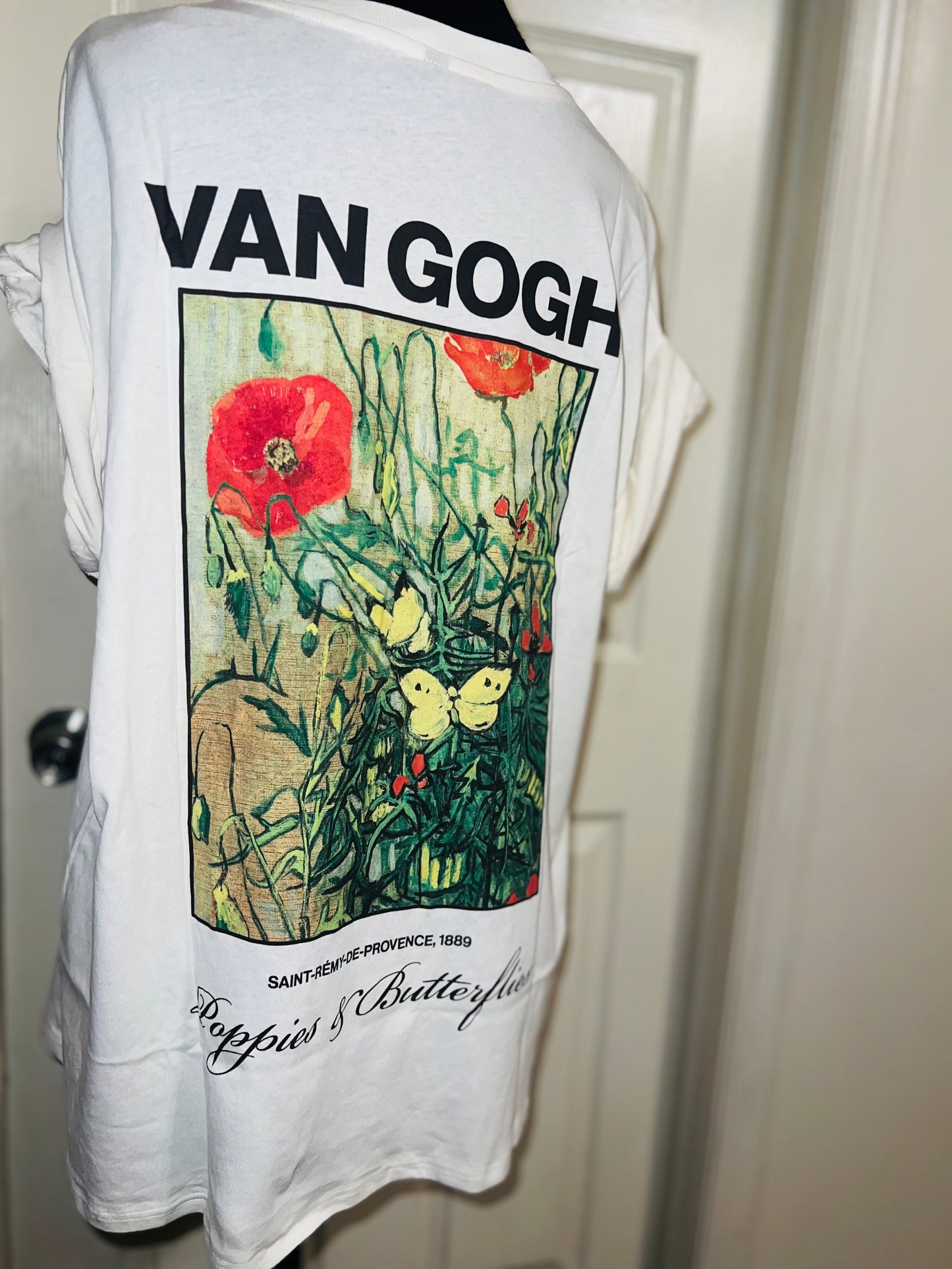 Vincent Van Gogh Double Sided Oversized Distressed Tee