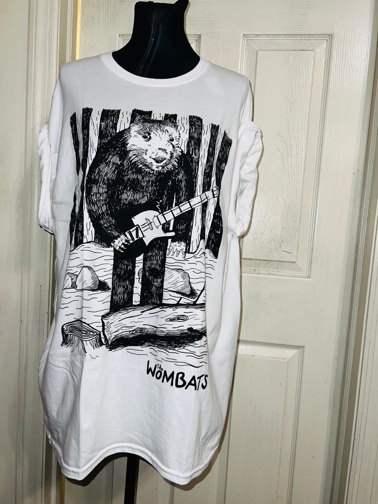 The Wombats Oversized Distressed Tee