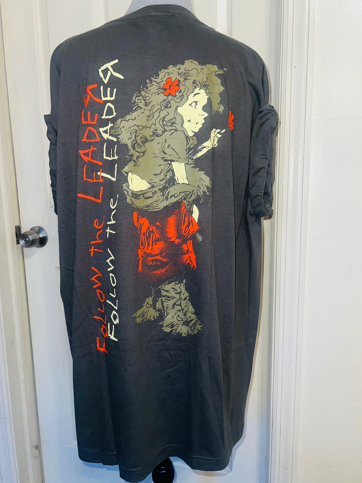 Korn Double Sided Oversized Distressed Tee