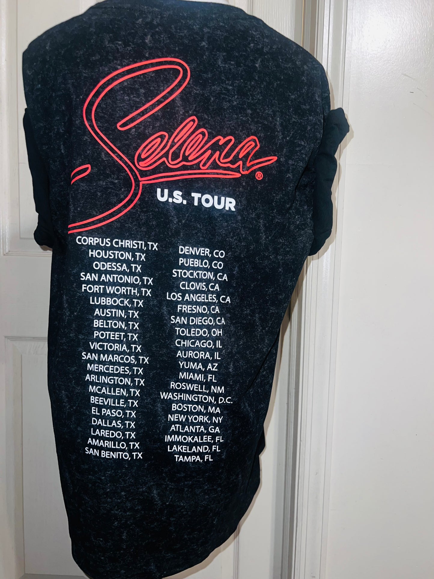 Selena Double Sided Oversized Distressed Tee