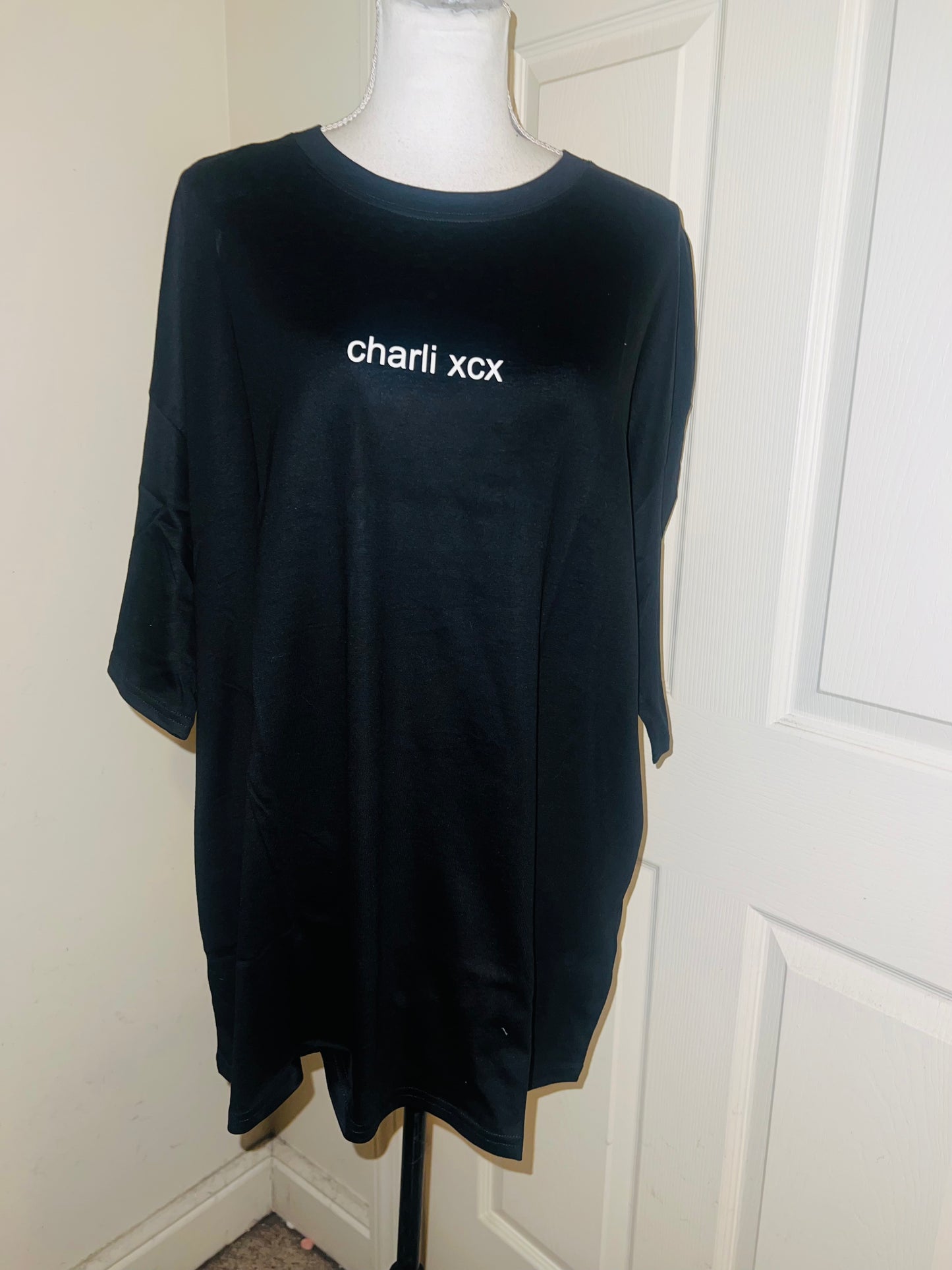 Charli XCX Double Sided Oversized Distressed Tee