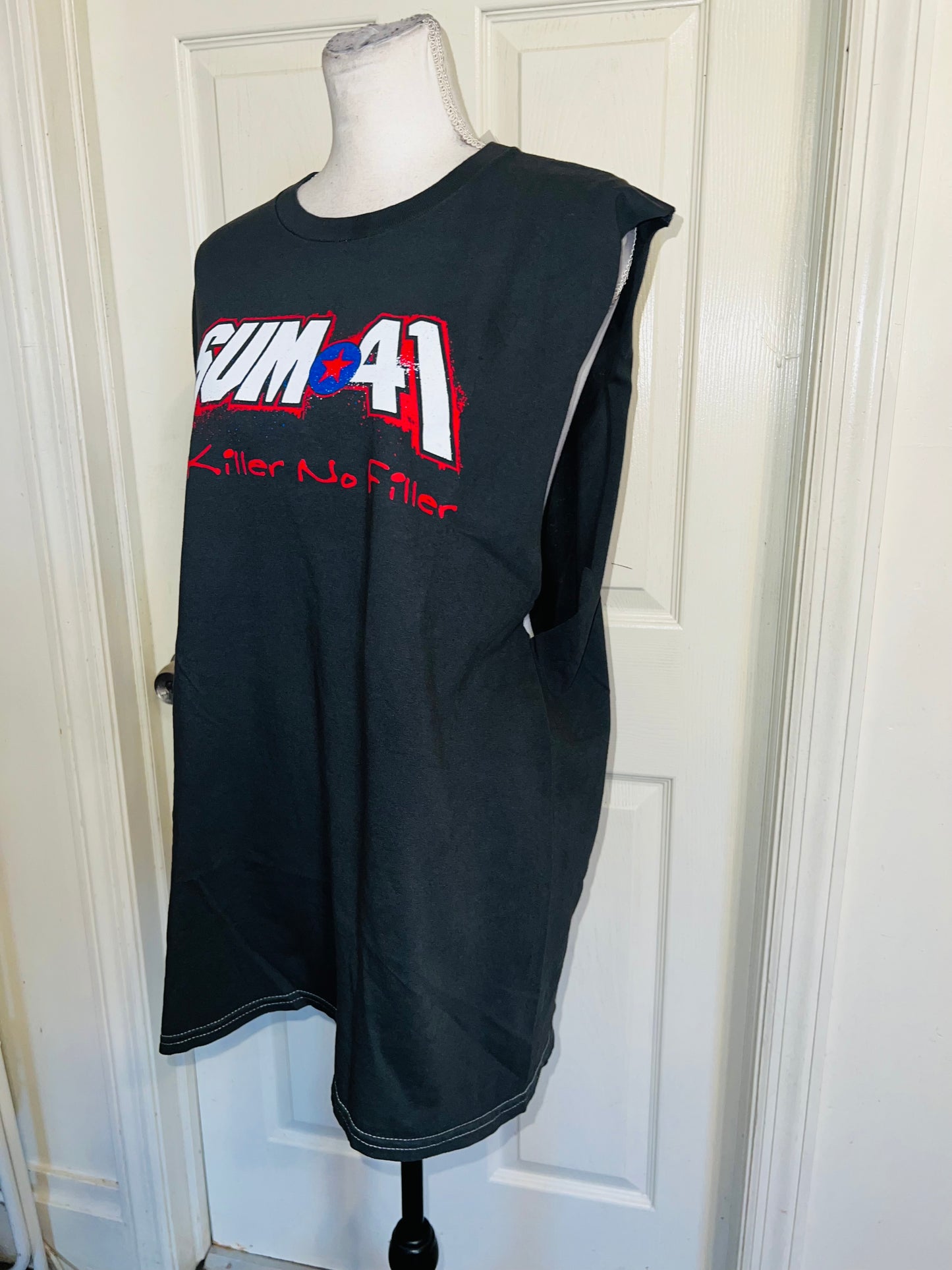 Sum 41 Double Sided Oversized Distressed Tank