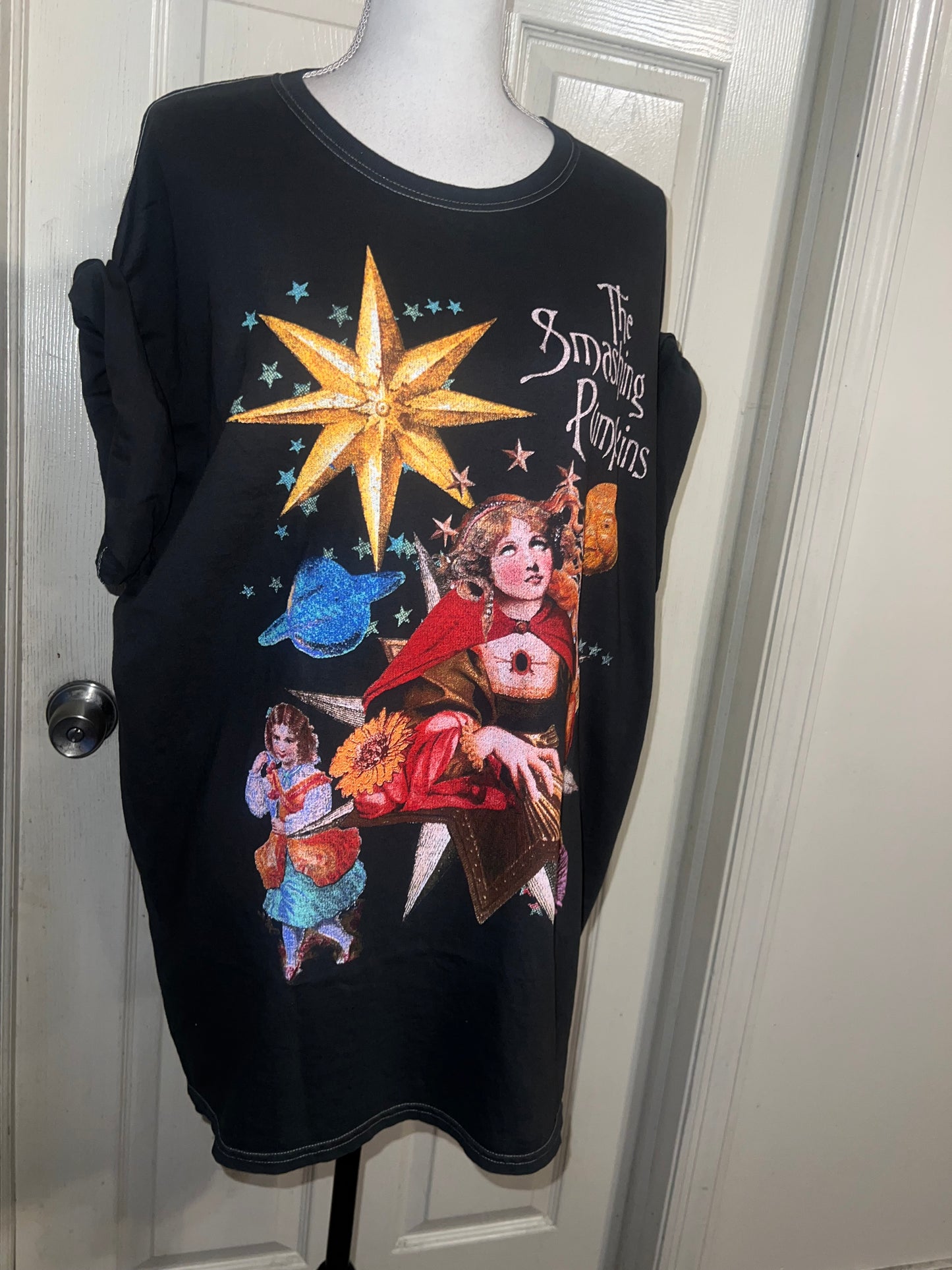 The Smashing Pumpkins Oversized Distressed Tee