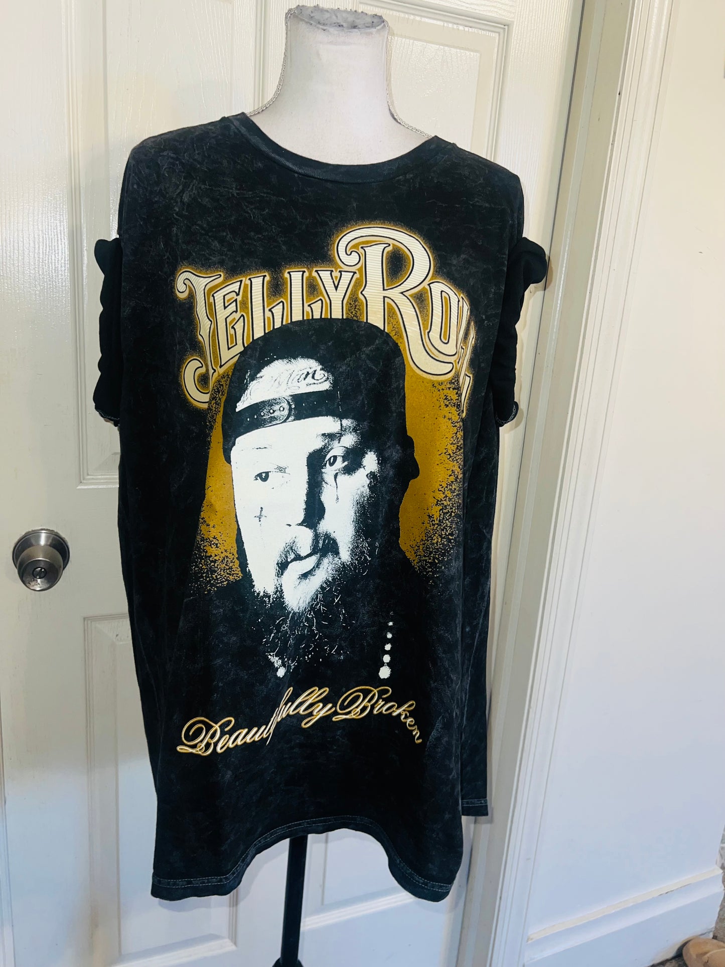 Jelly Roll Oversized Distressed Tee