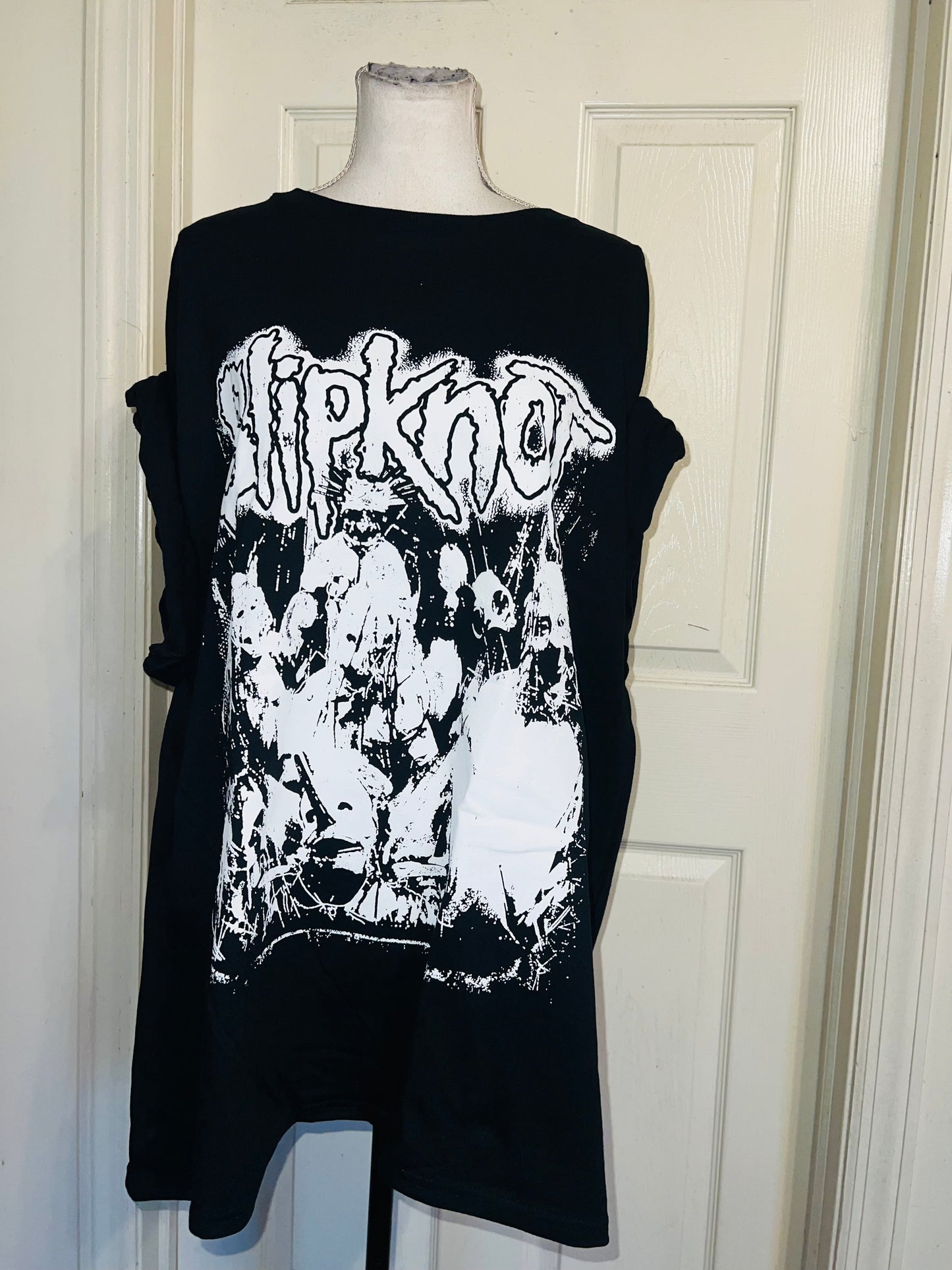 Slipknot Double Sided Oversized Distressed Tee