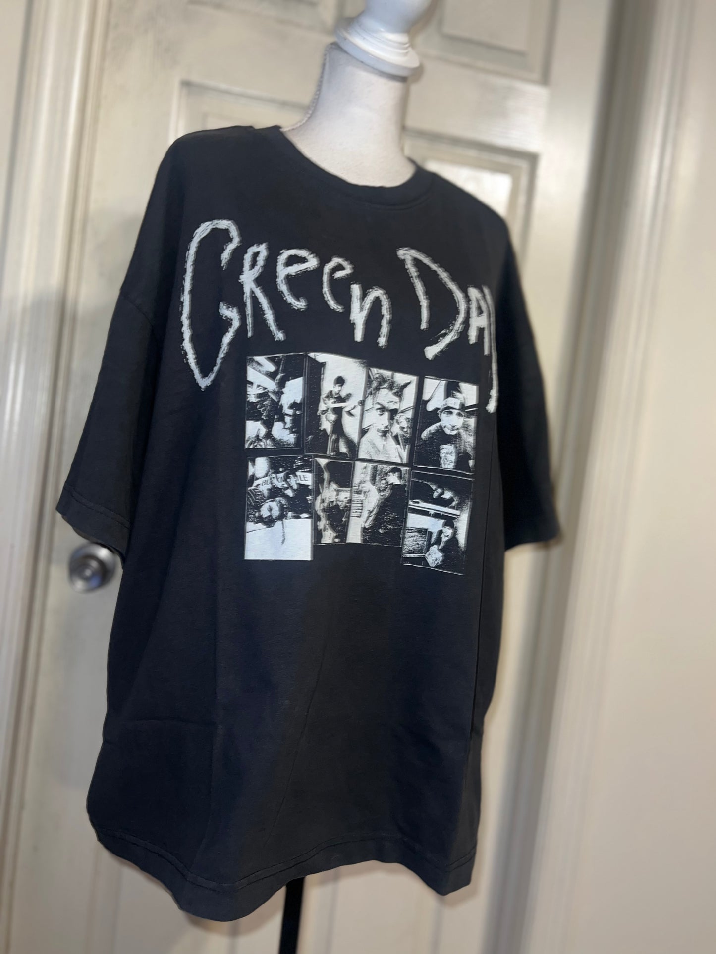 Green Day Oversized Distressed Tee