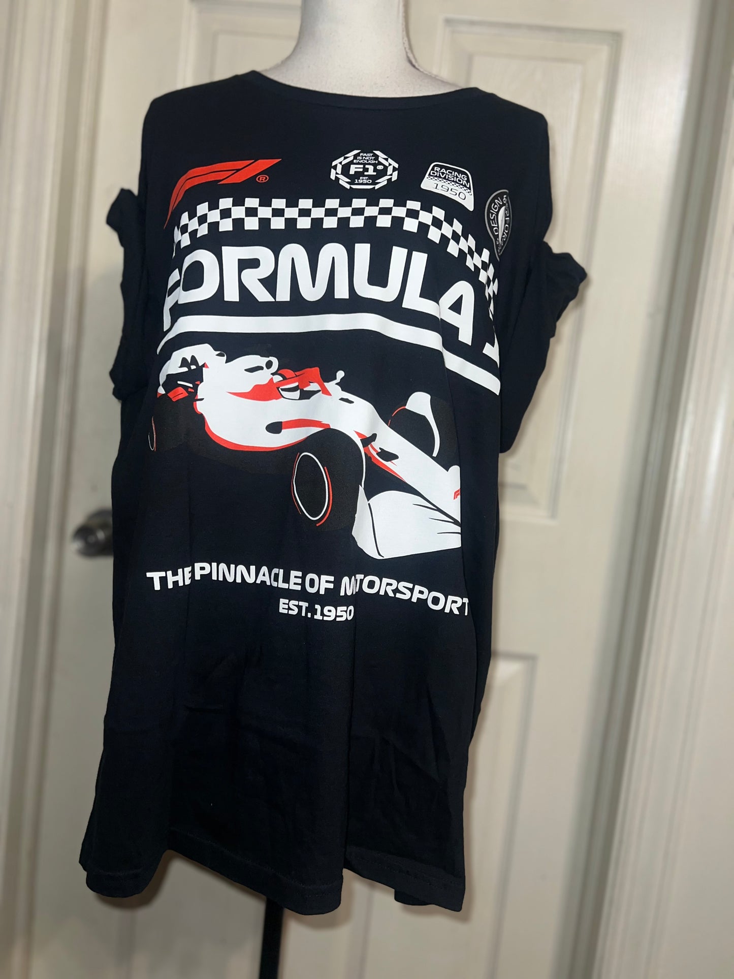 Formula 1 Oversized Distressed Tee