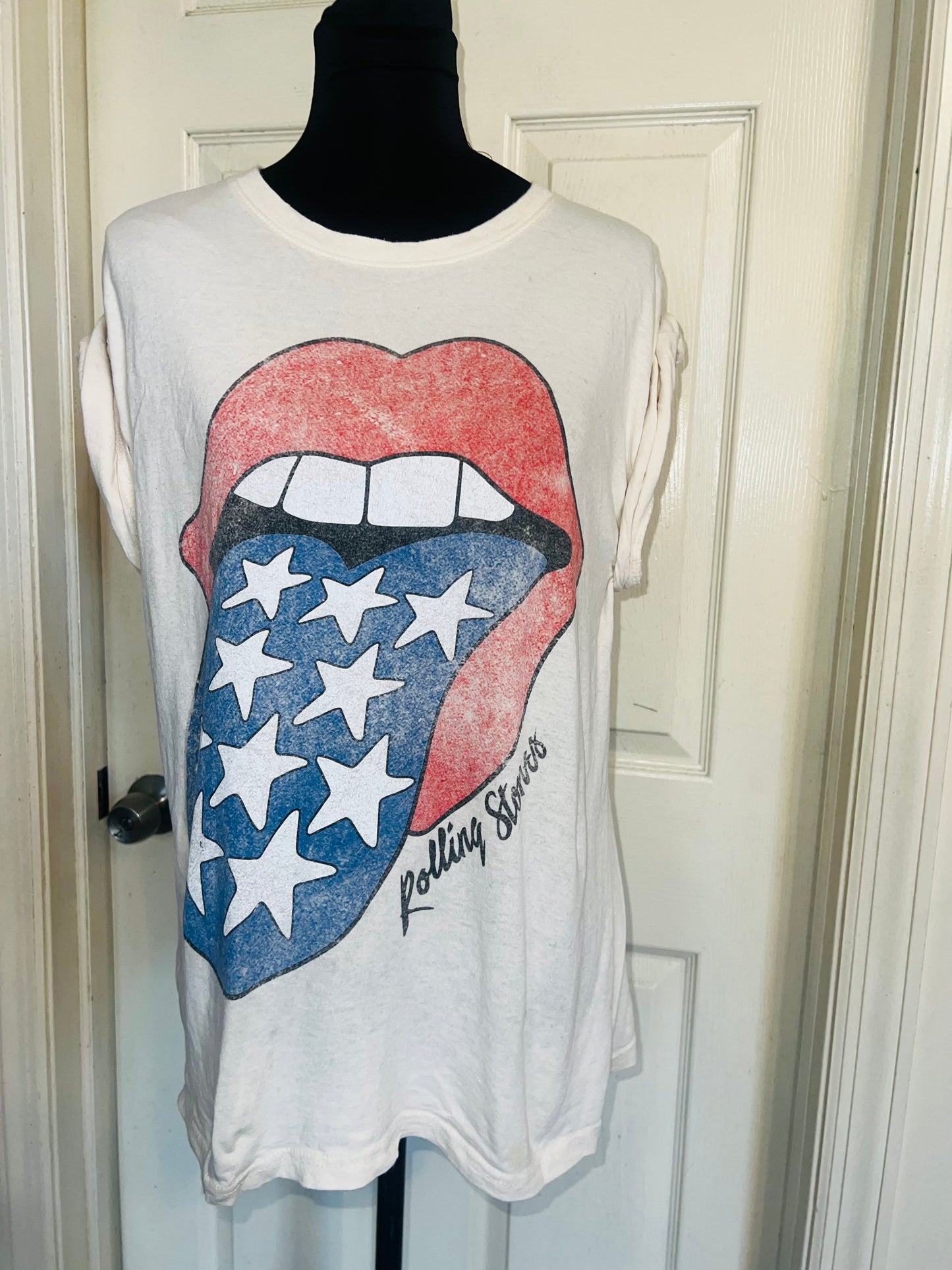 Rolling Stones Oversized Distressed Tee