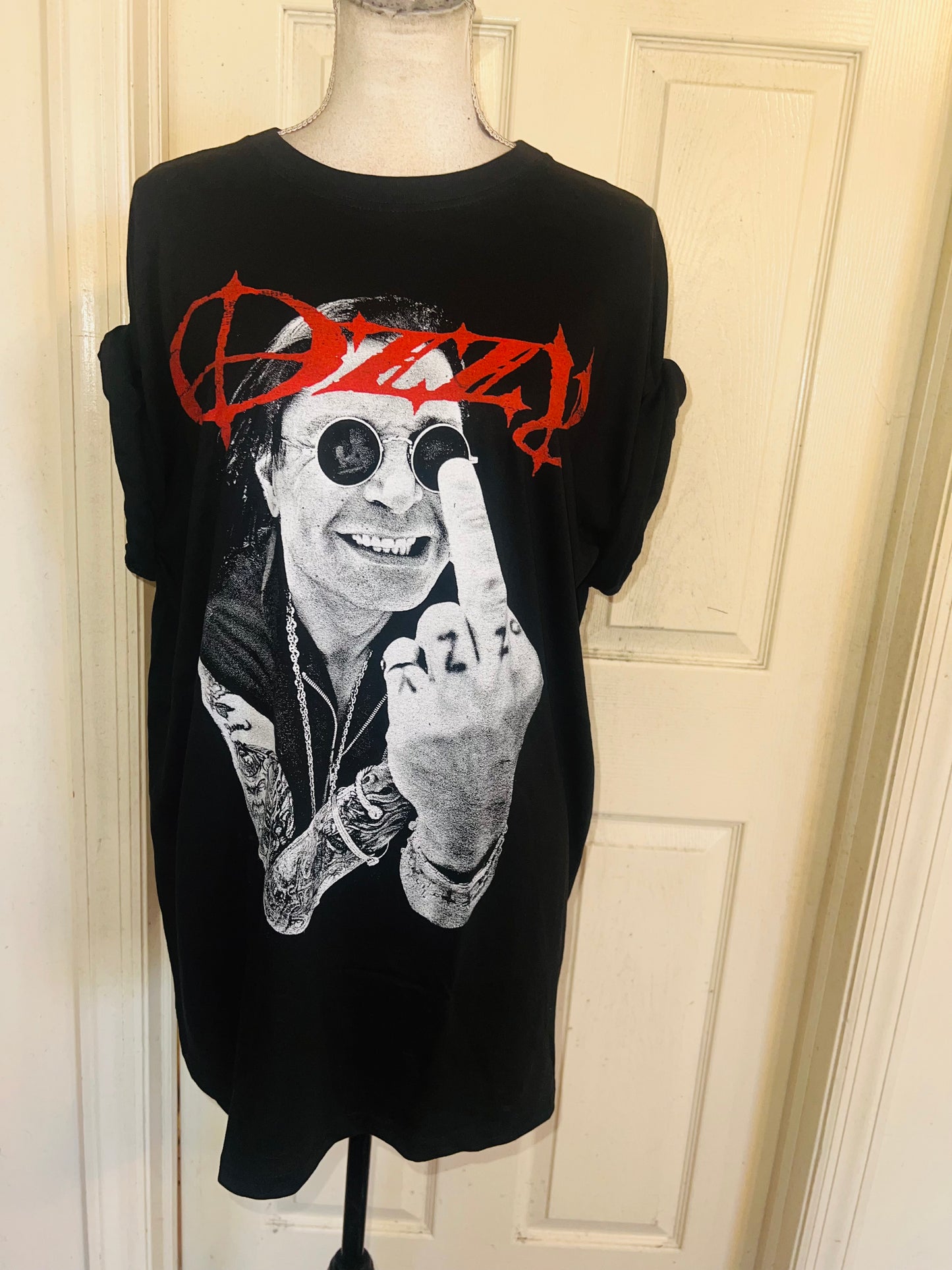 Ozzy Osbourne Oversized Distressed