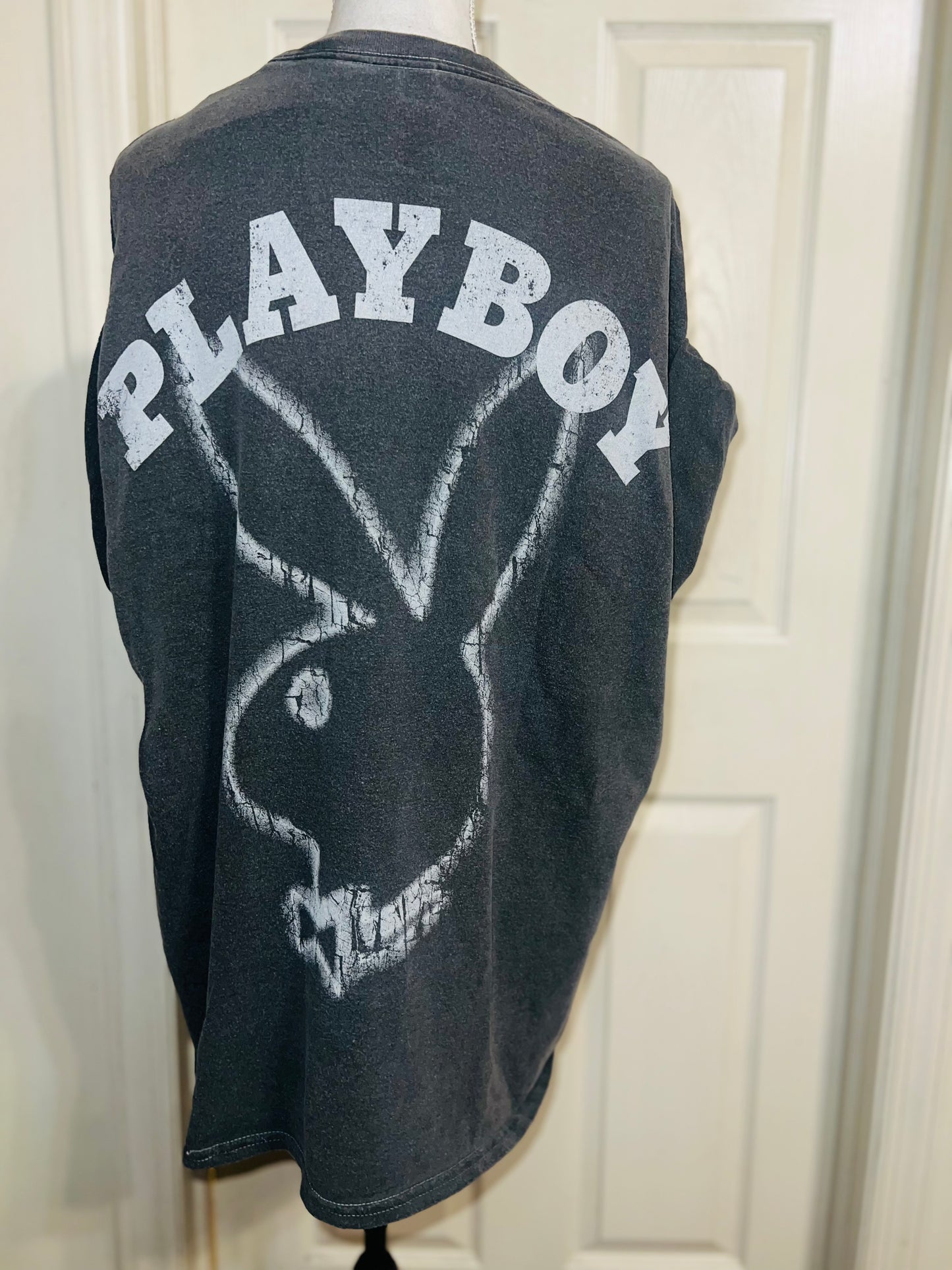 Playboy Double Sided Oversized Distressed Tee