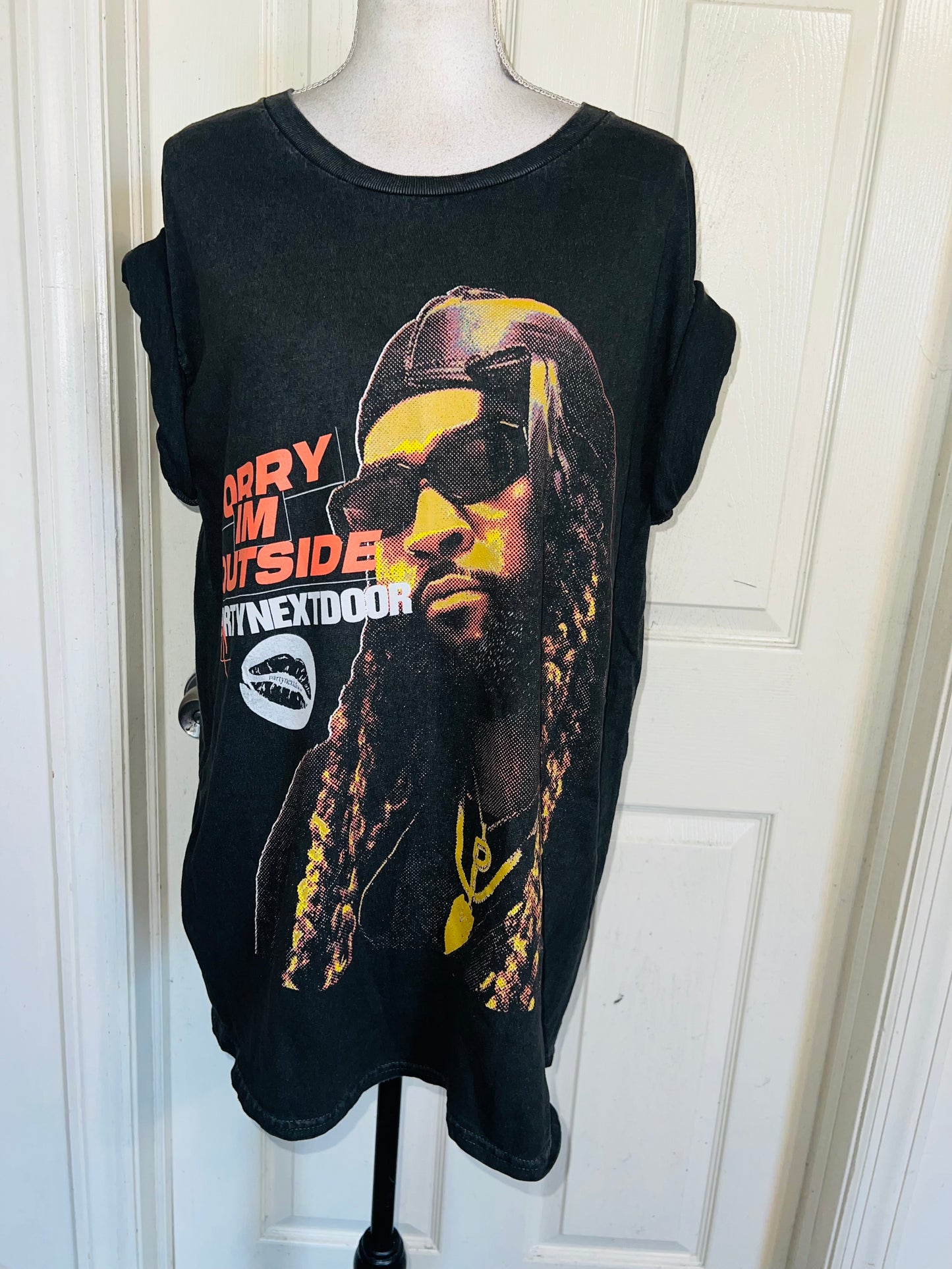 PartyNextDoor Oversized Distressed Tee