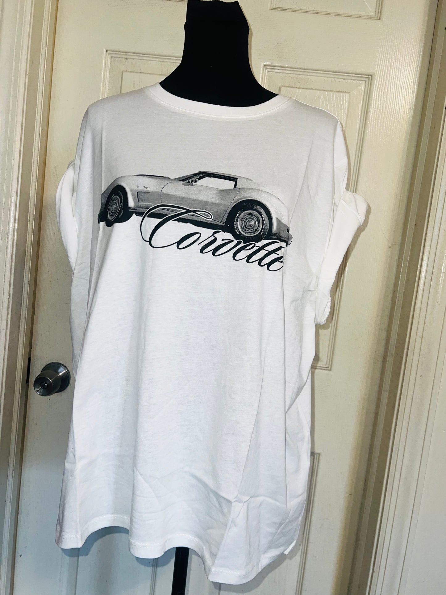 Corvette Oversized Distressed Tee
