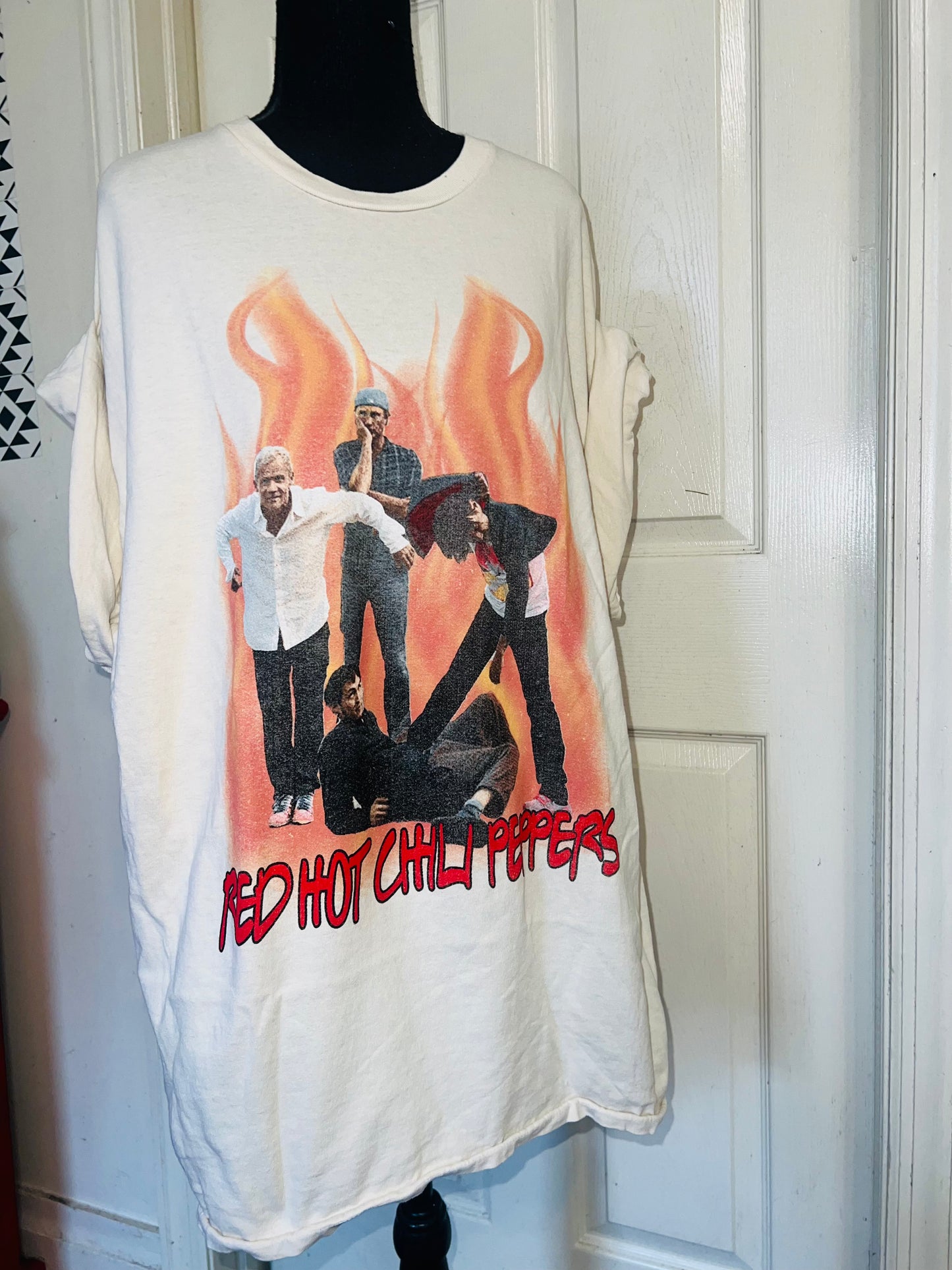 Red Hot Chili Peppers Oversized Distressed Tee